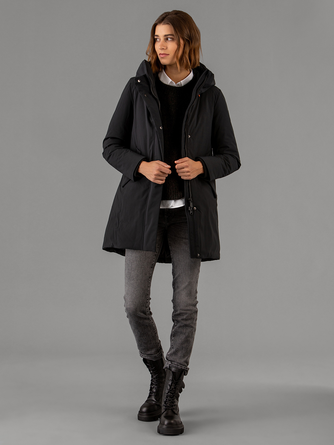 Detailansicht von Steppmantel von SAVE THE DUCK