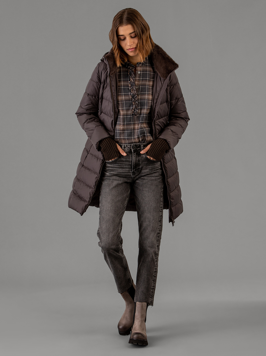 Detailansicht von Daunenmantel von HERNO