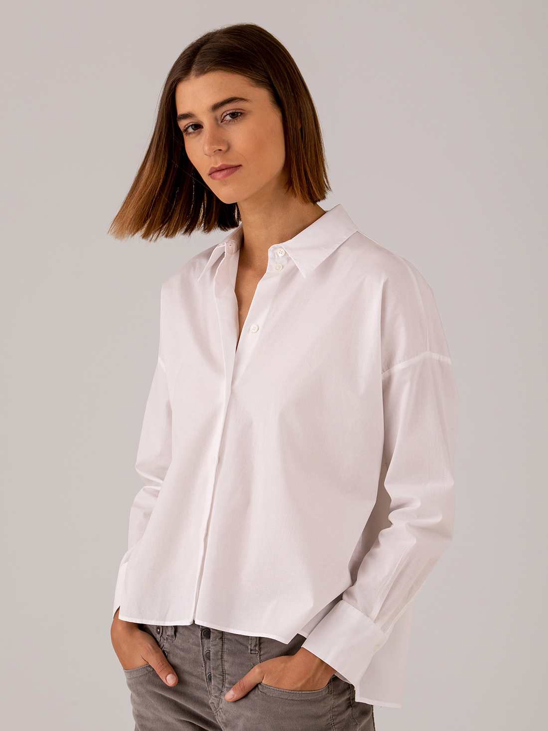 Detailansicht von Oversize Bluse aus Baumwolle von DRYKORN