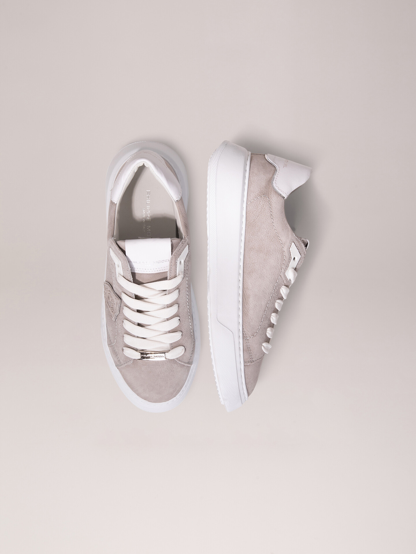 Detailansicht von Sneaker aus Leder von PHILIPPE MODEL