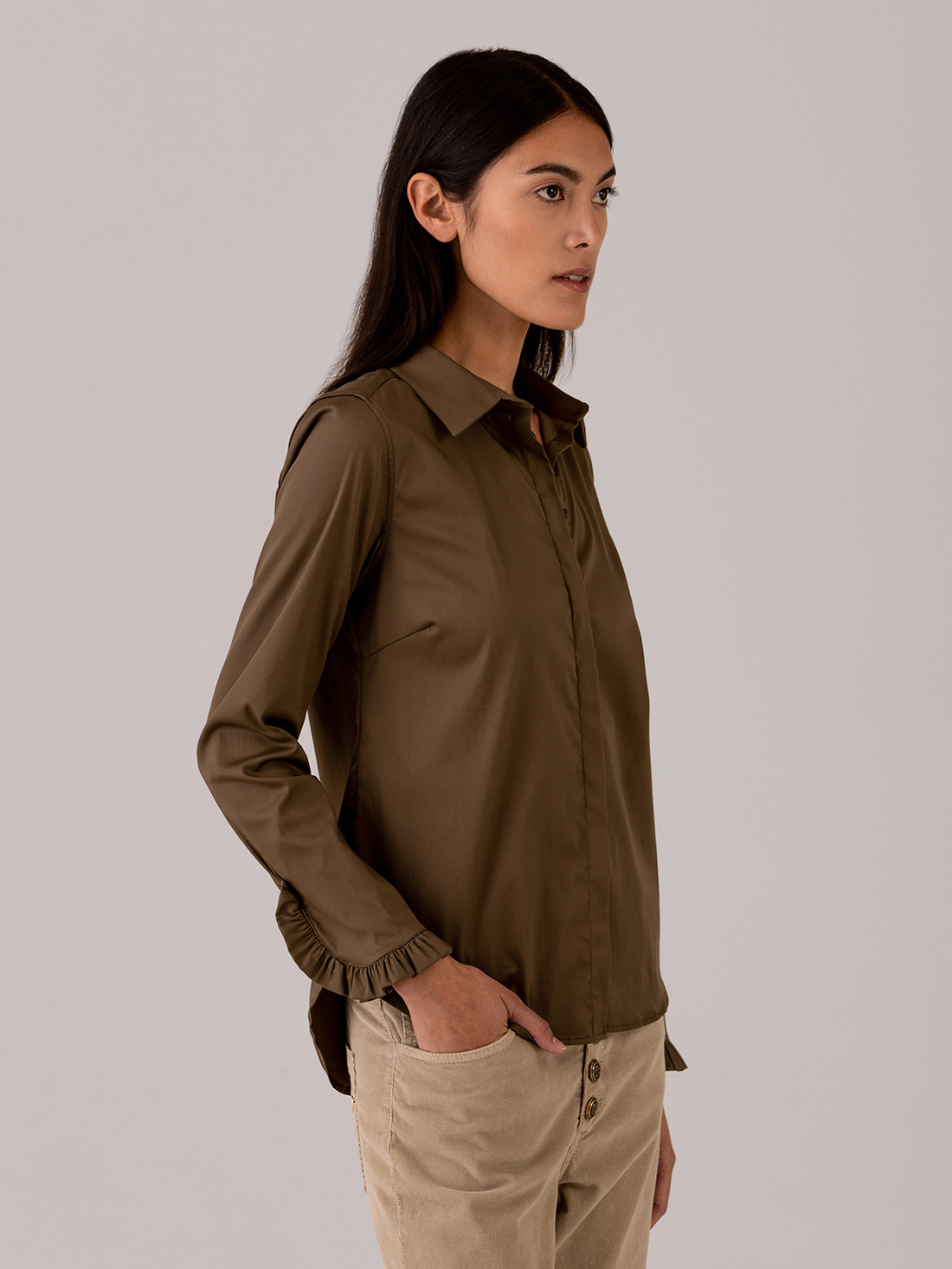 Detailansicht von Bluse aus Baumwolle von MOS MOSH