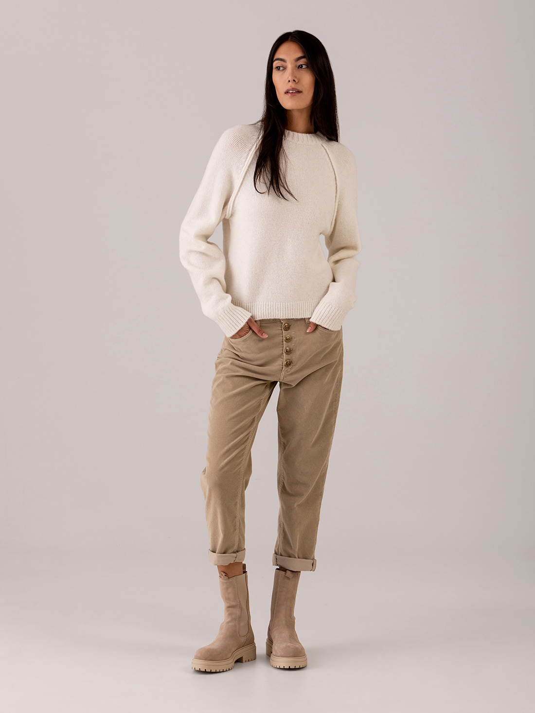 Detailansicht von Lässige Hose aus Cord von DONDUP