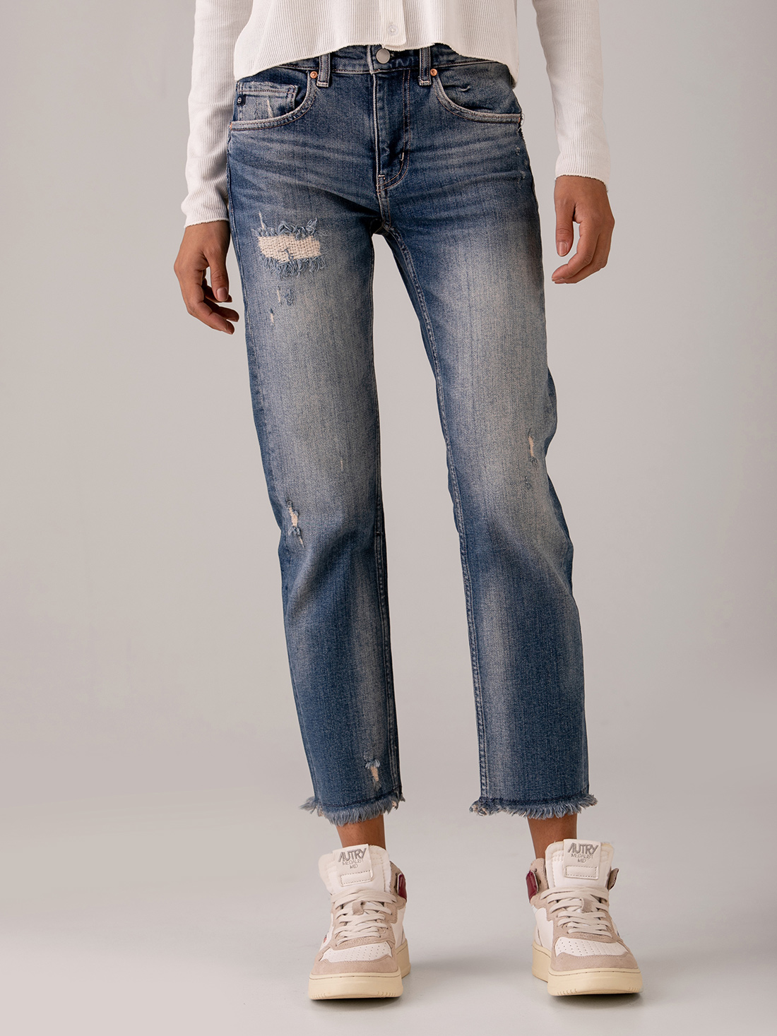 Detailansicht von Girlfriend Jeans von ADRIANO GOLDSCHMIED