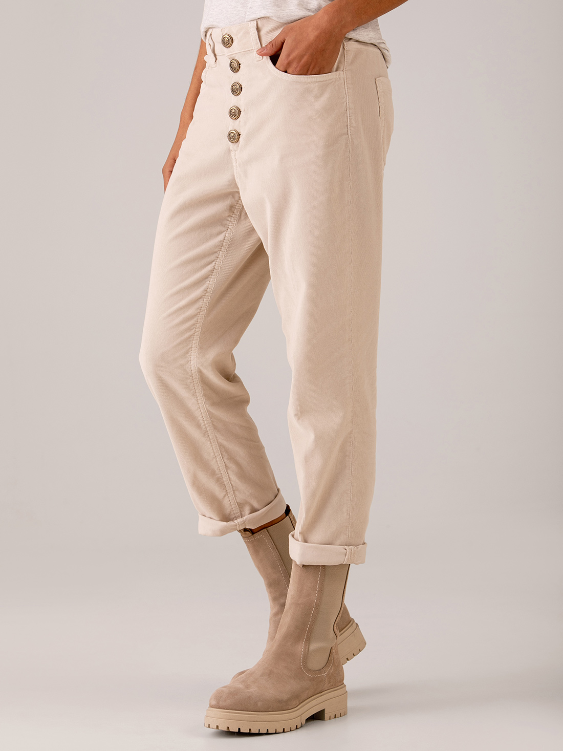 Detailansicht von Lässige Hose aus Cord von DONDUP