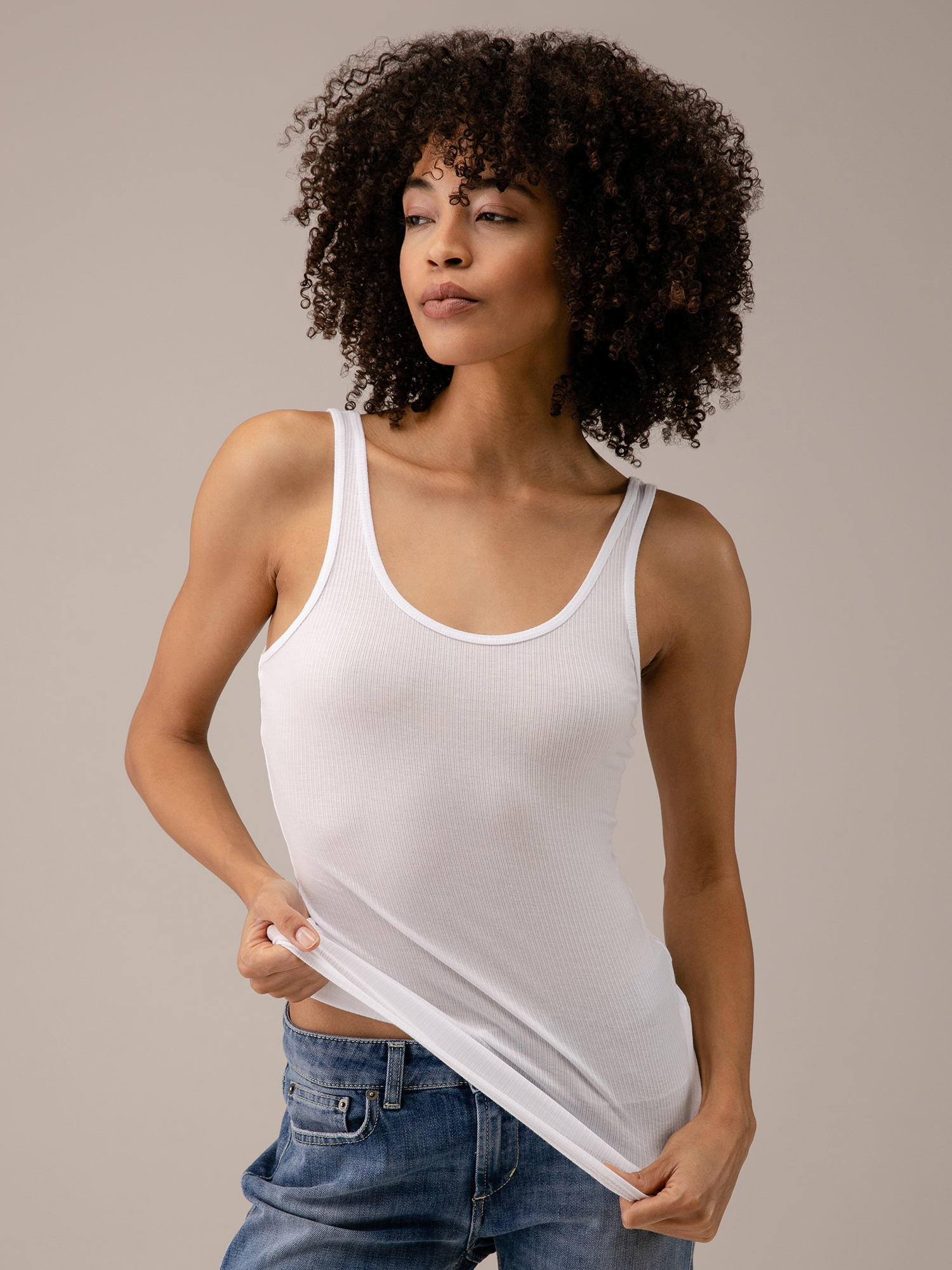 Detailansicht von Top aus Baumwolle von JAMES PERSE