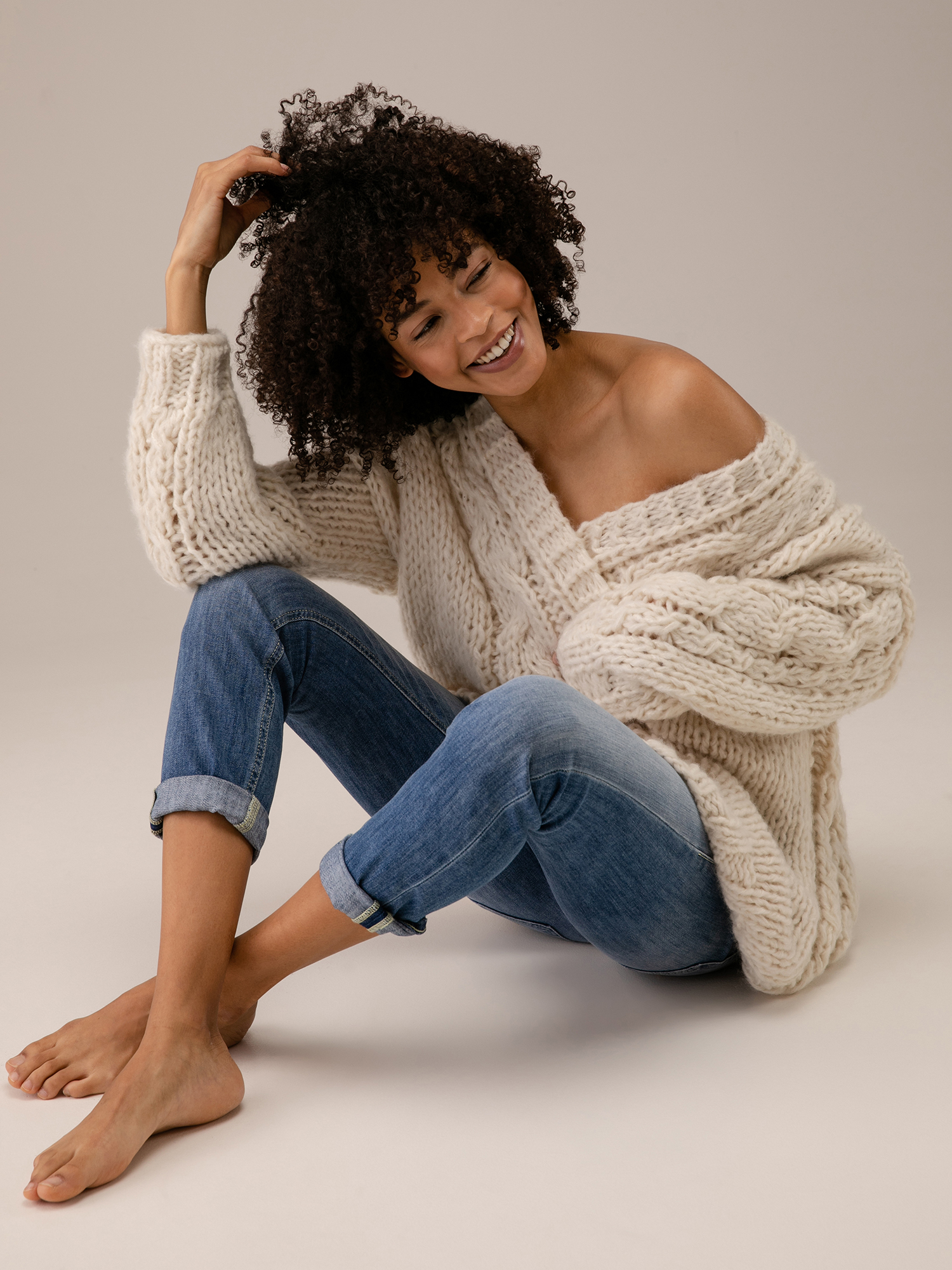 Detailansicht von Cardigan aus Cashmere von ELLA SILLA