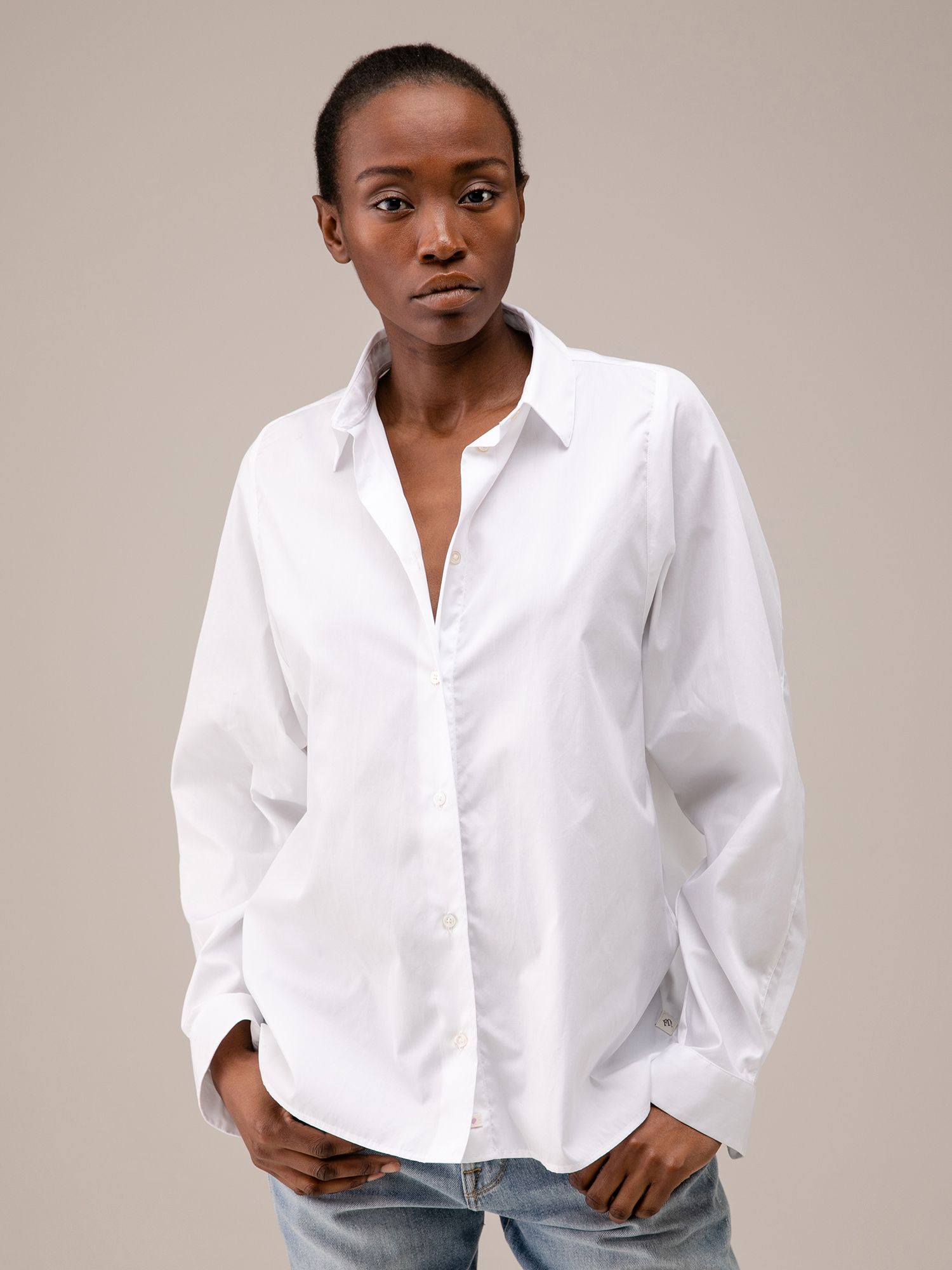 Detailansicht von Bluse aus Baumwolle von FIL NOIR