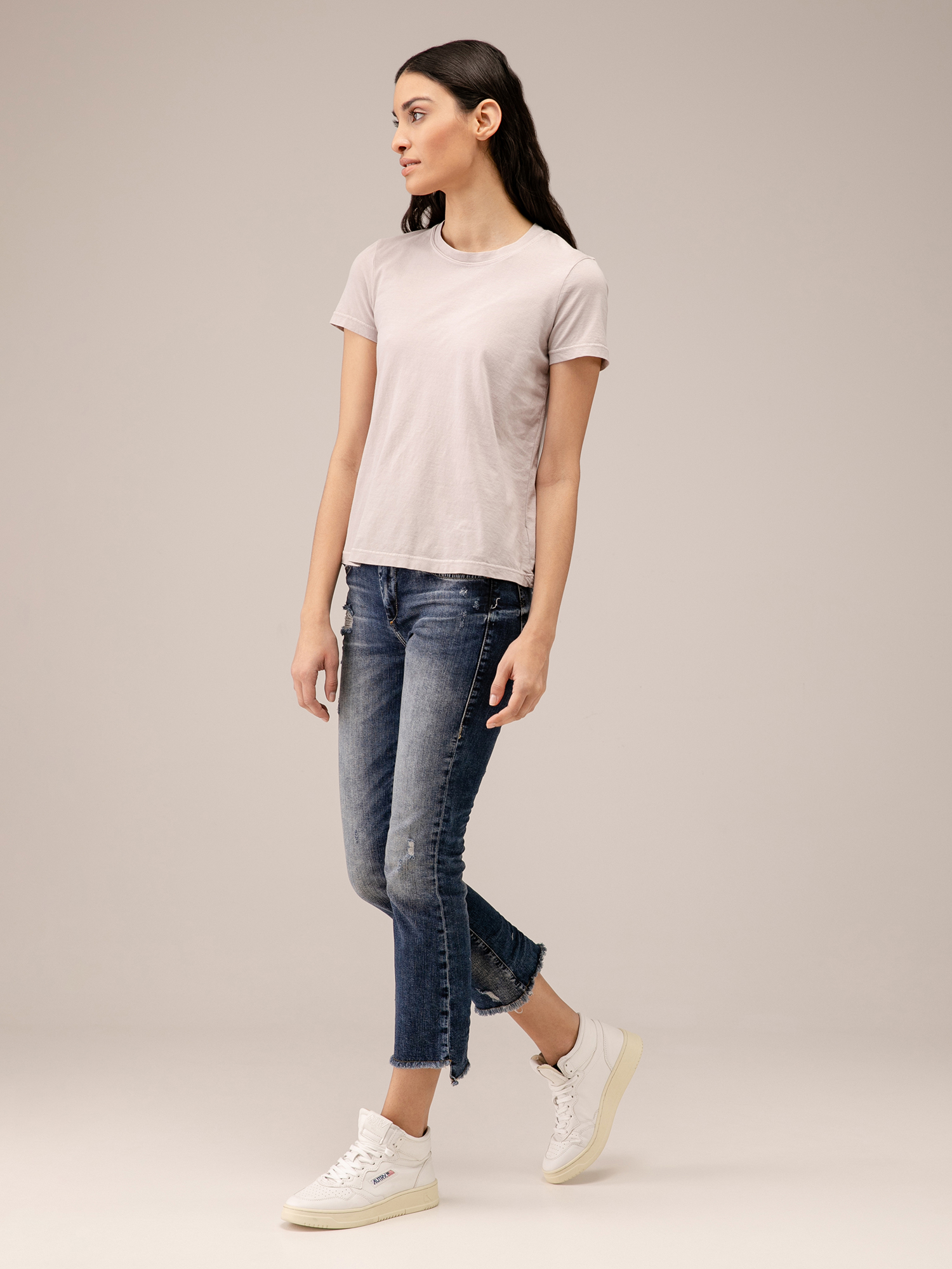 Detailansicht von T-Shirt aus Baumwolle von JAMES PERSE