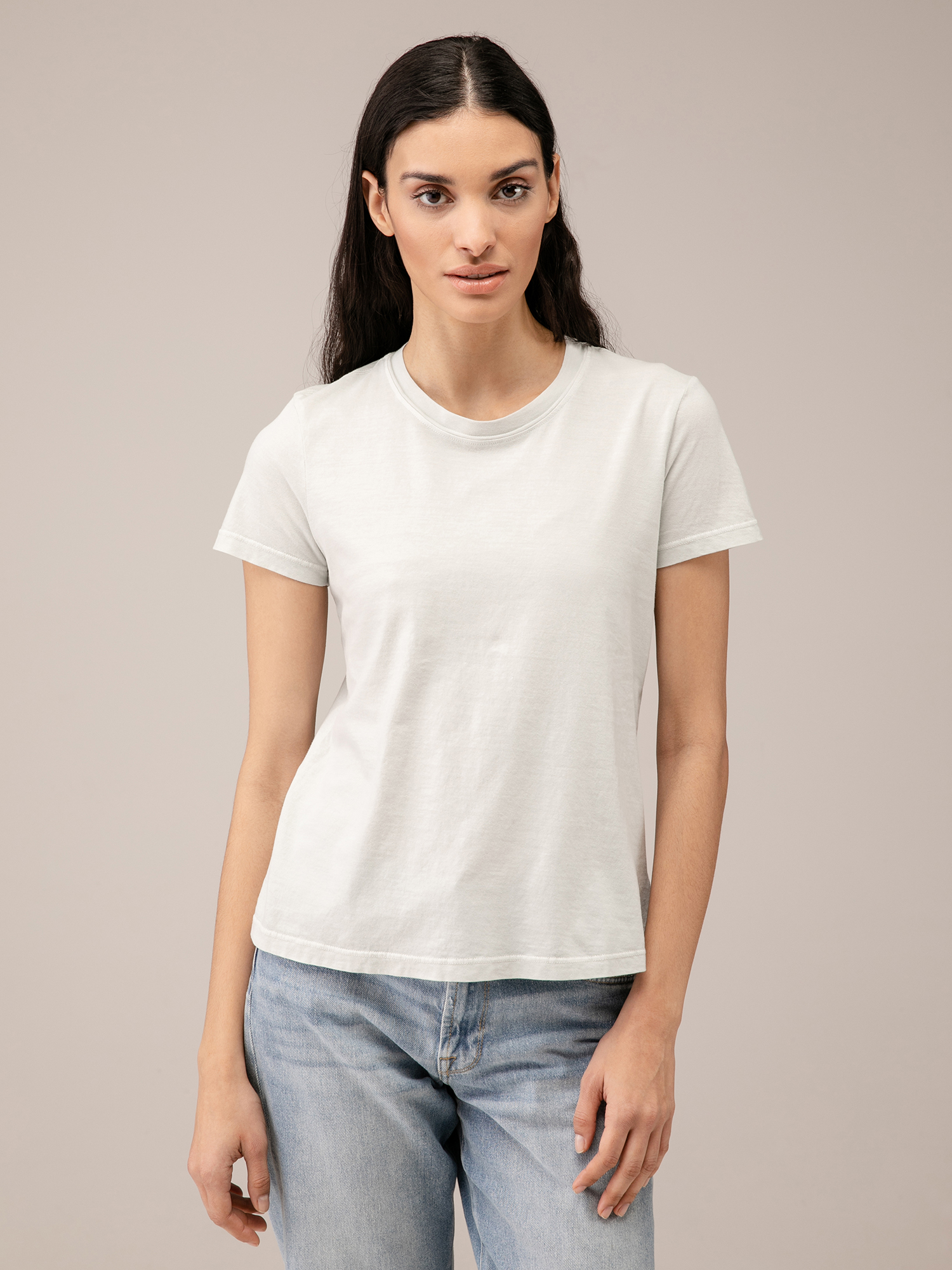 Detailansicht von T-Shirt aus Baumwolle von JAMES PERSE