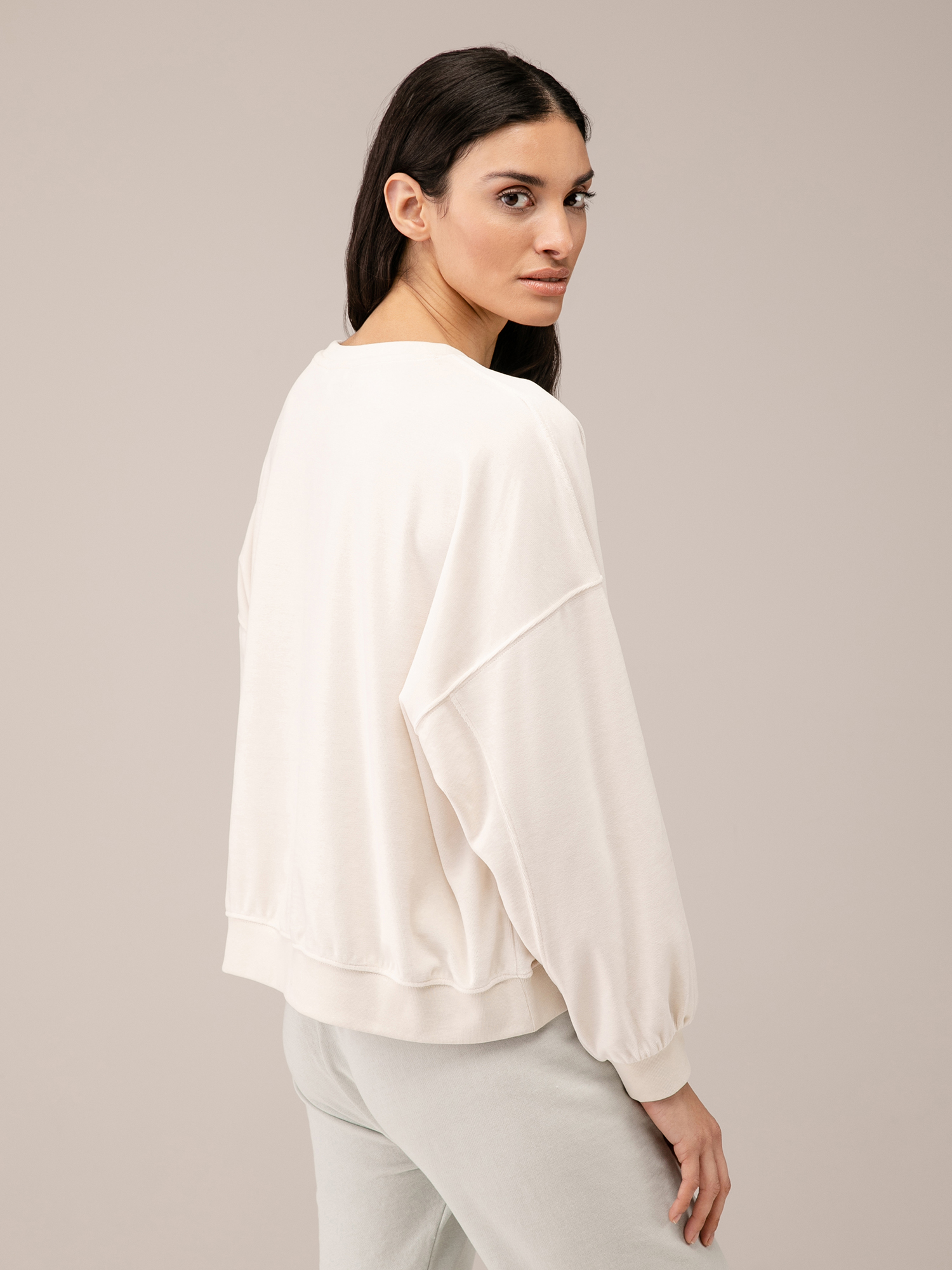 Detailansicht von Sweatshirt aus Baumwolle von BETTER RICH