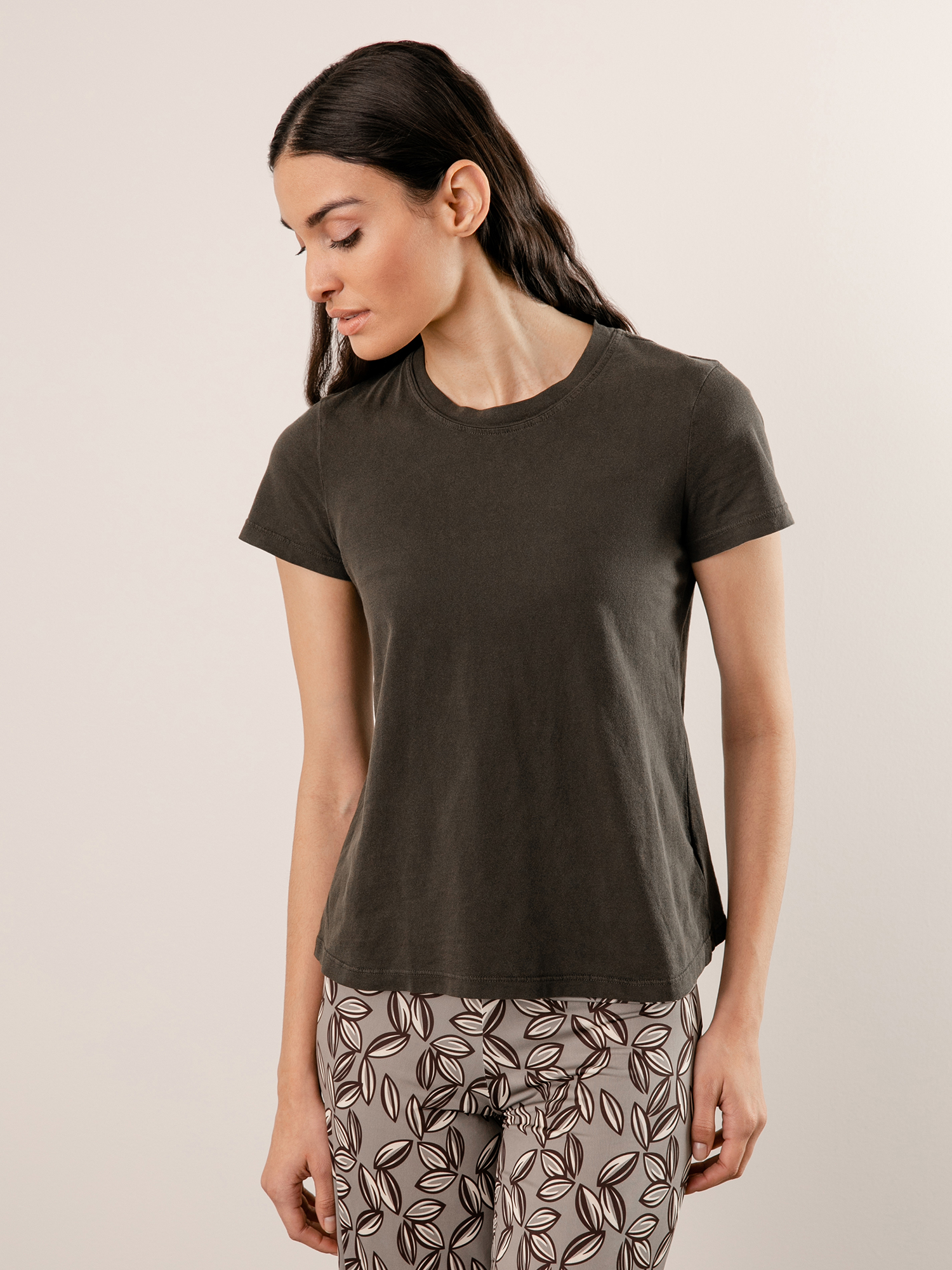 Detailansicht von T-Shirt aus Baumwolle von JAMES PERSE