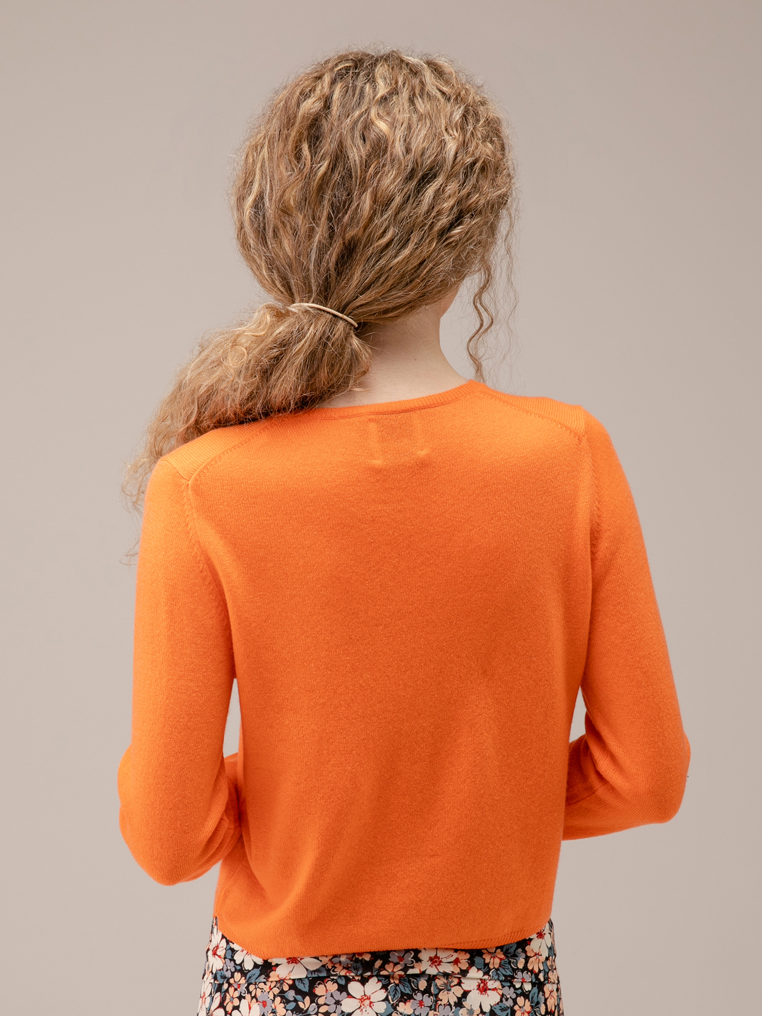 Detailansicht von Cropped Pullover aus Cashmere von ALLUDE