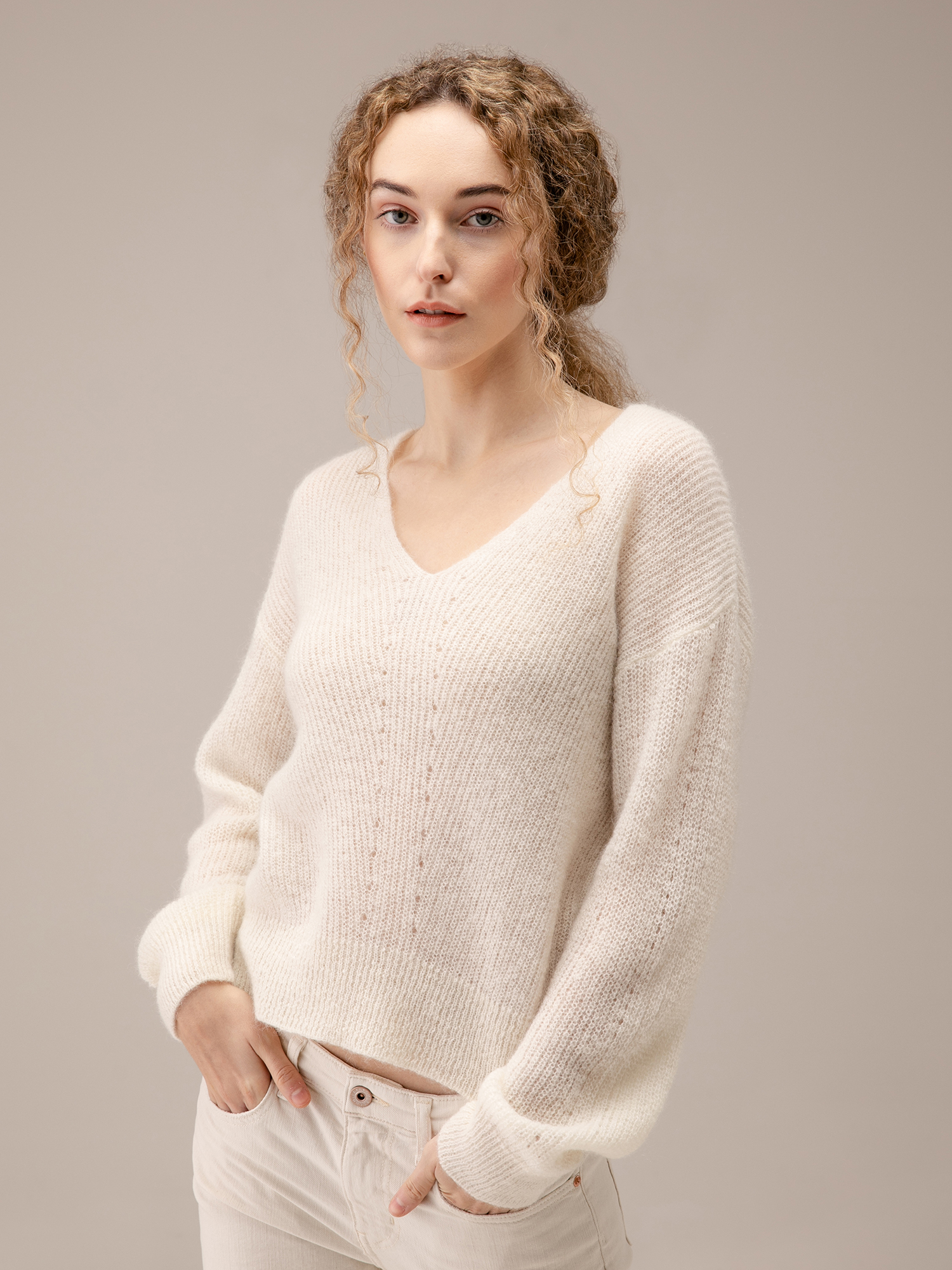 Detailansicht von Pullover aus Wolle von JOHNNY LOVE