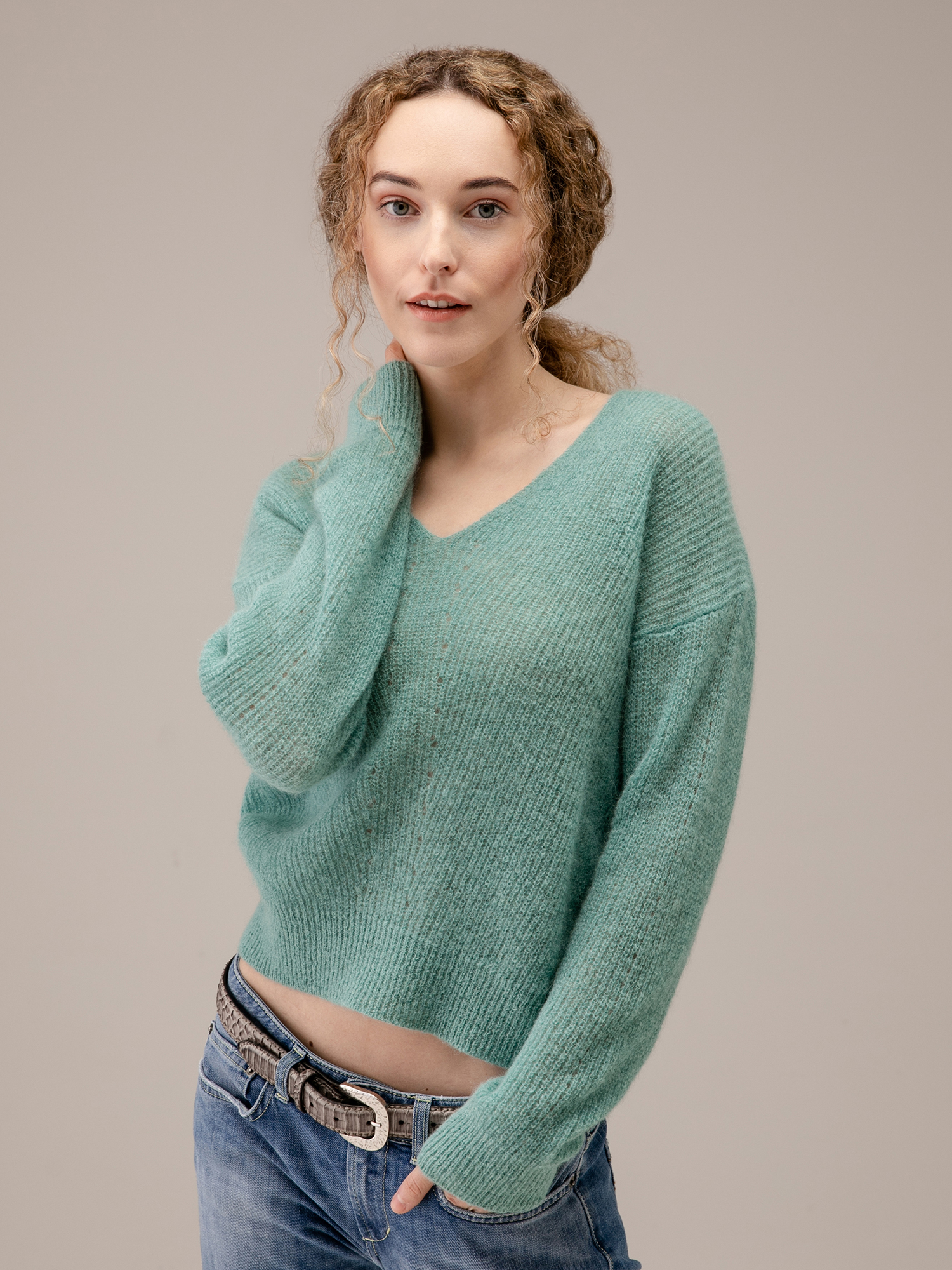 Detailansicht von Pullover aus Wolle von JOHNNY LOVE