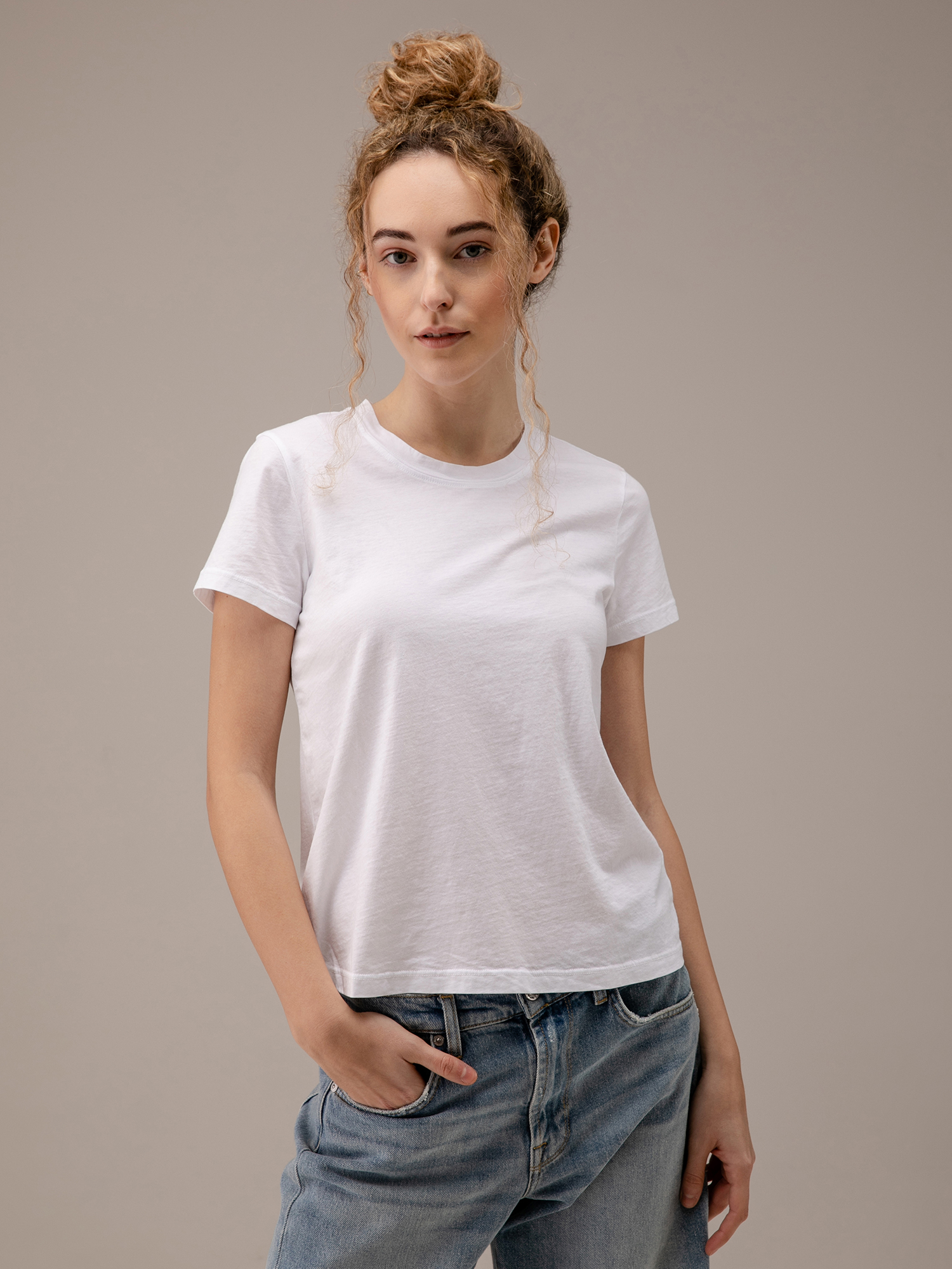 Detailansicht von T-Shirt aus Baumwolle von JAMES PERSE