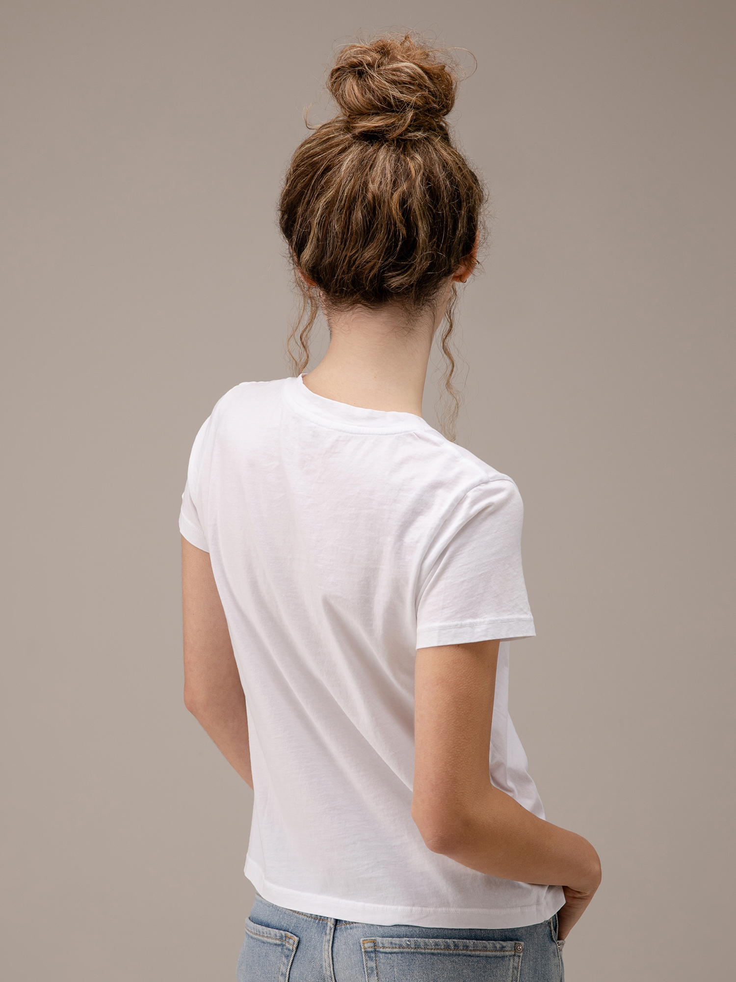 Detailansicht von T-Shirt aus Baumwolle von JAMES PERSE