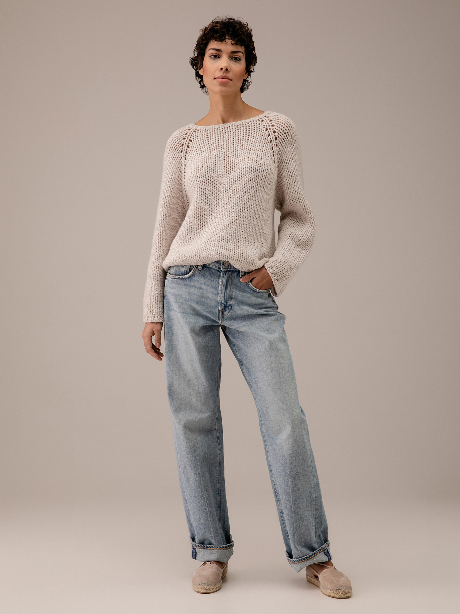 Detailansicht von Pullover aus Merinowolle von ILONA VON PREUSCHEN