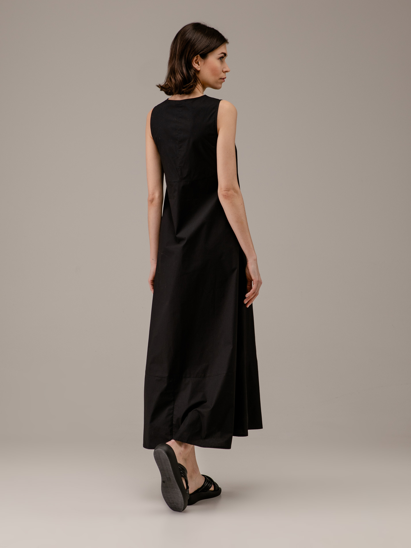 Detailansicht von Maxi-Kleid aus Baumwolle von ROBERTO COLLINA