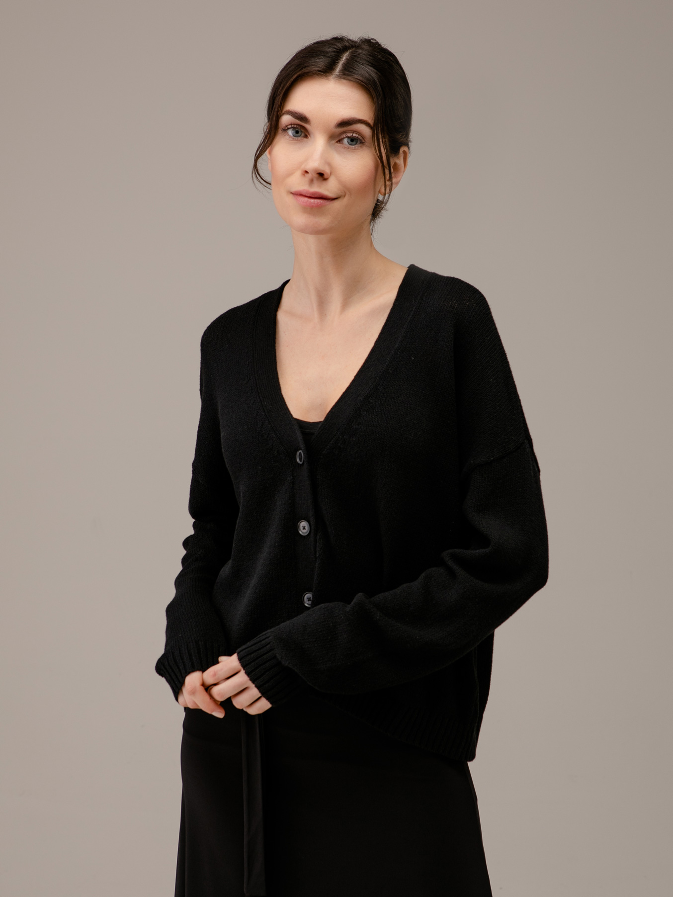 Detailansicht von Strickjacke aus Baumwolle von DANIELS