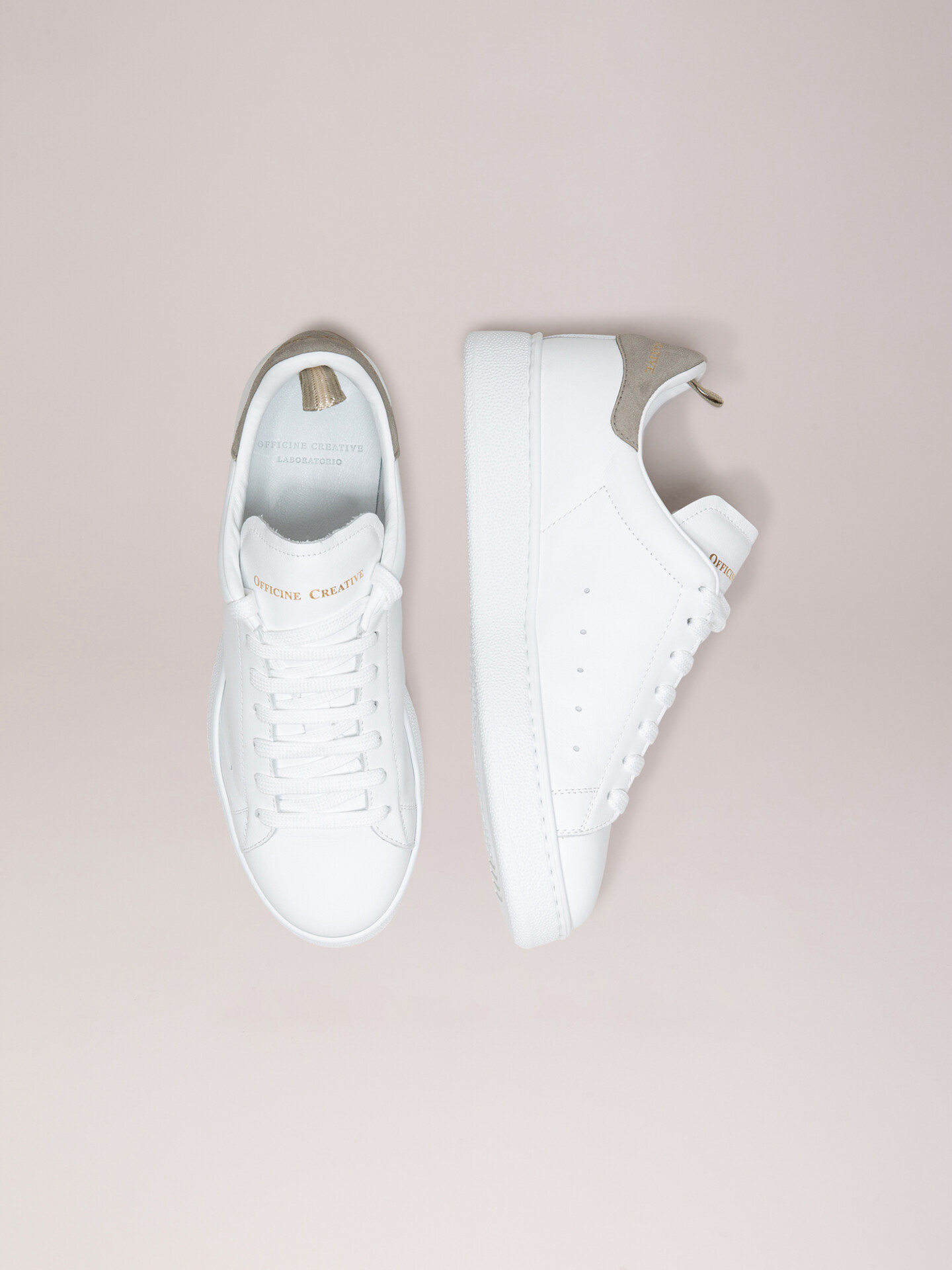 Detailansicht von Sneaker aus Leder von OFFICINE CREATIVE