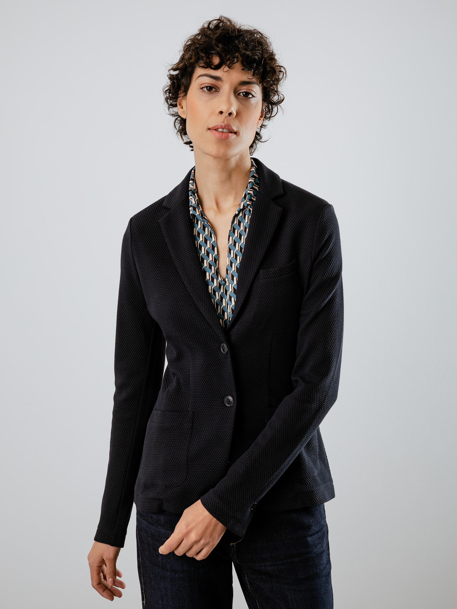 Detailansicht von Blazer aus Baumwolle von DANIELS