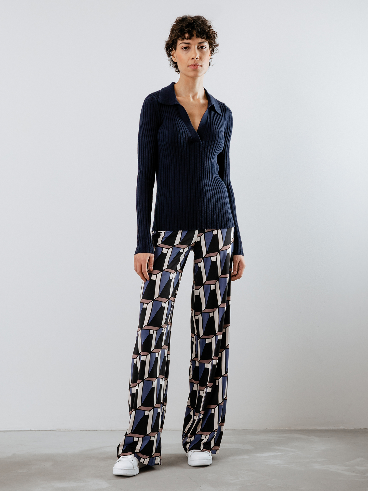 Detailansicht von Rippstrickpullover aus Merinowolle von DANIELS