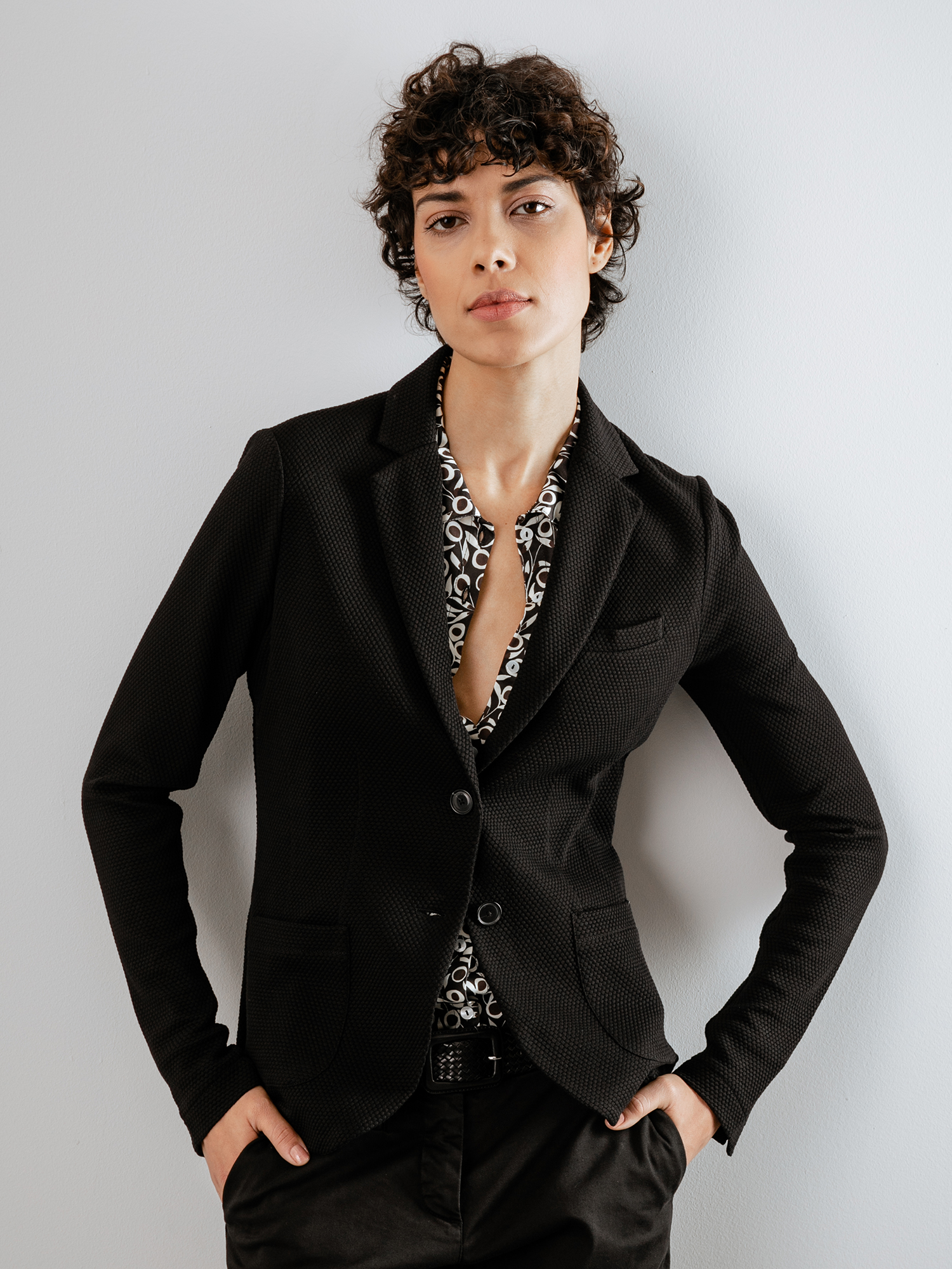 Detailansicht von Blazer aus Baumwolle von DANIELS