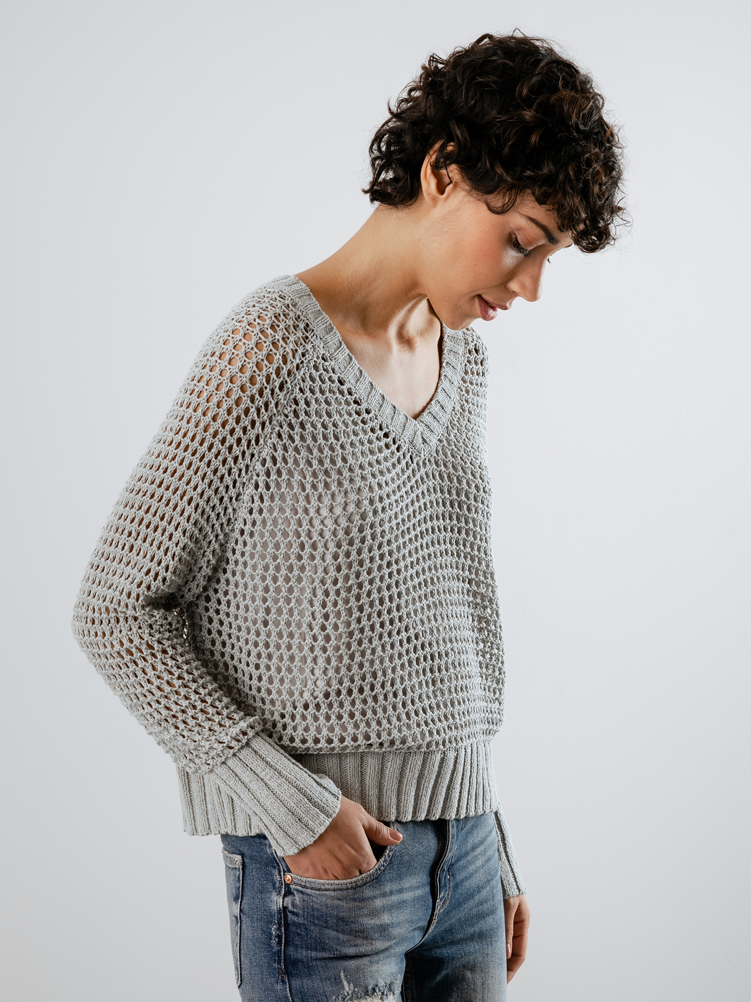 Detailansicht von Pullover mit Lochstrick von DANIELS