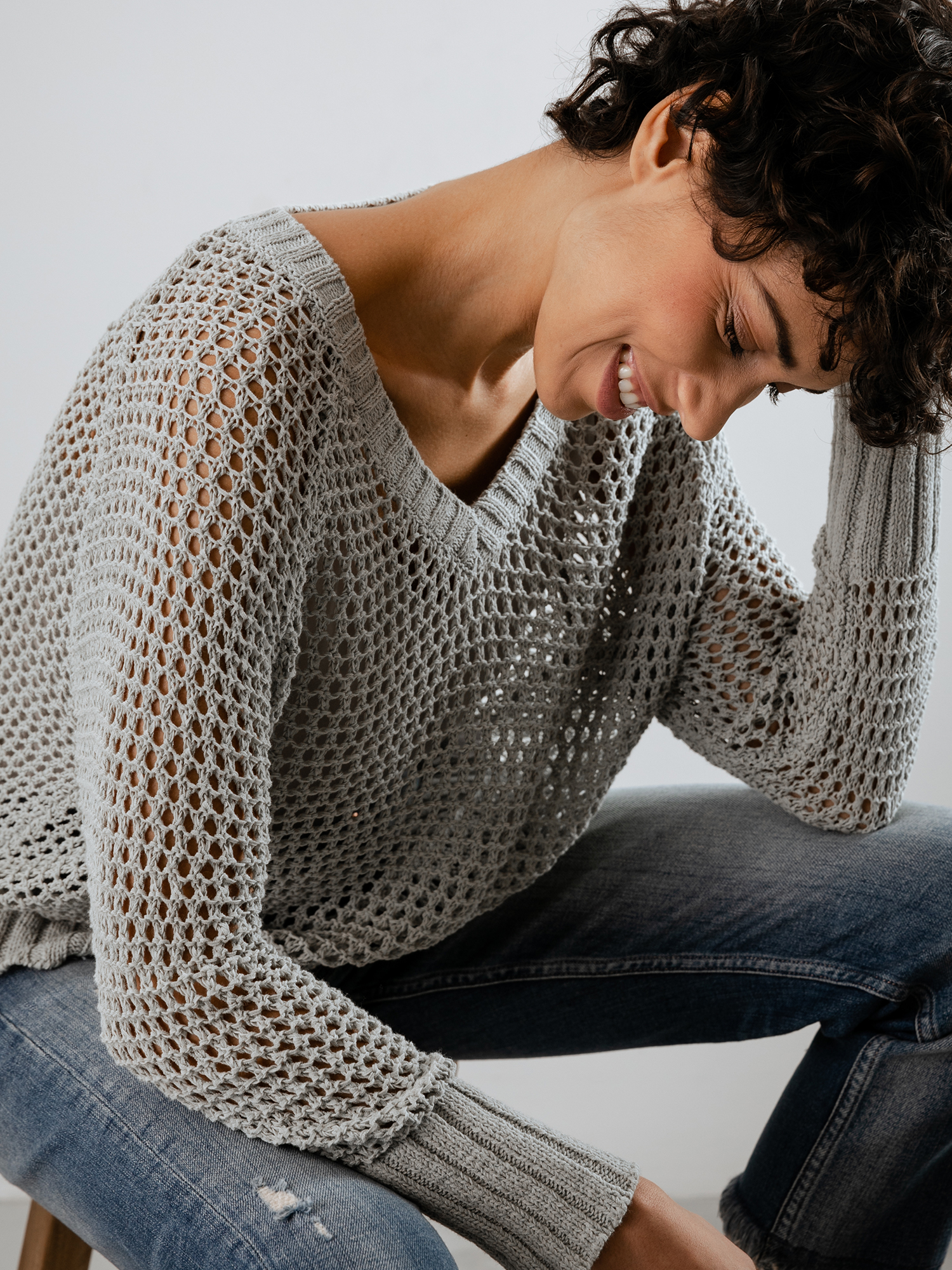 Detailansicht von Pullover mit Lochstrick von DANIELS