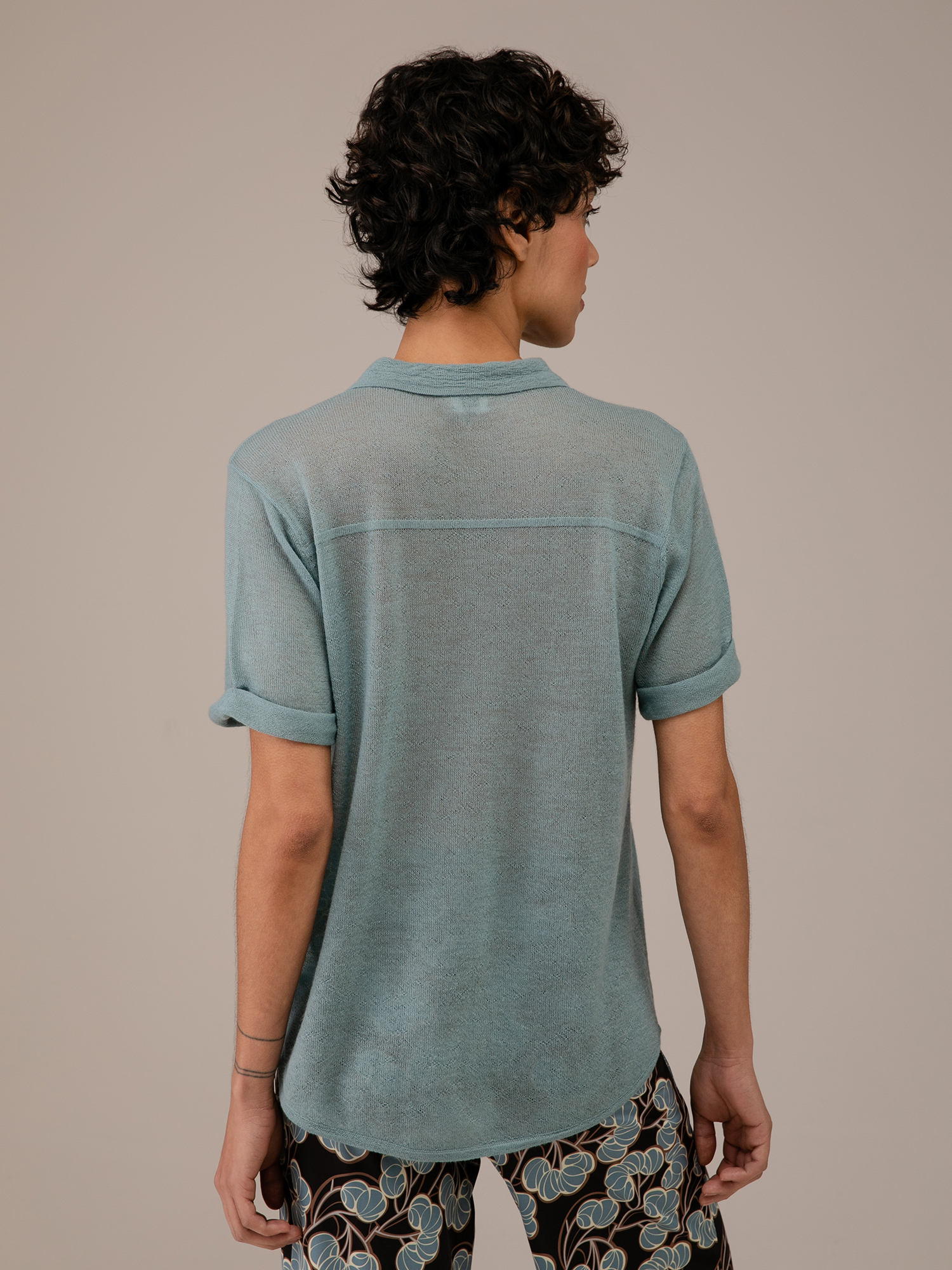 Detailansicht von Kurzarm-Pullover aus Cashmere von DANIELS