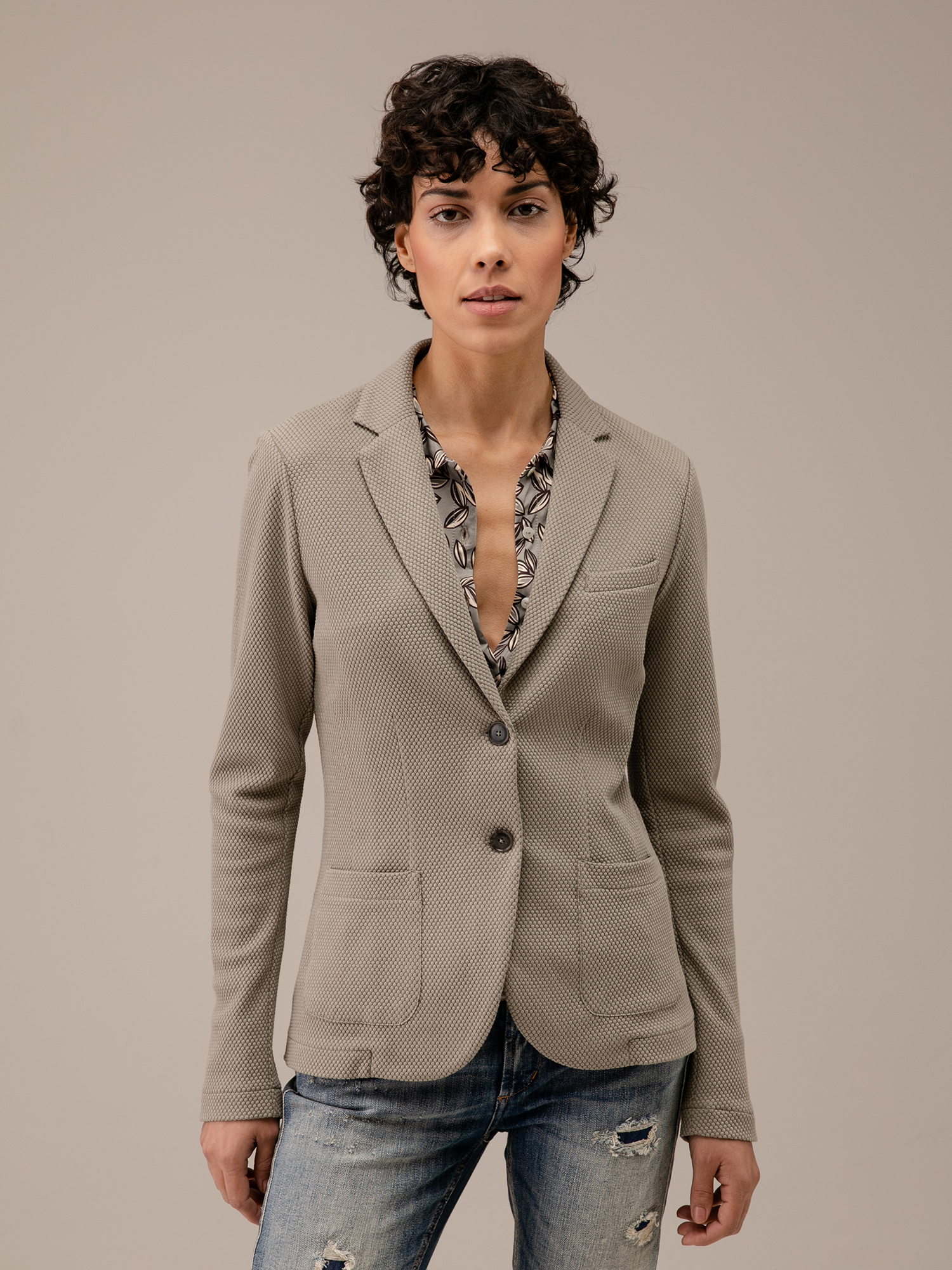 Detailansicht von Blazer aus Baumwolle von DANIELS