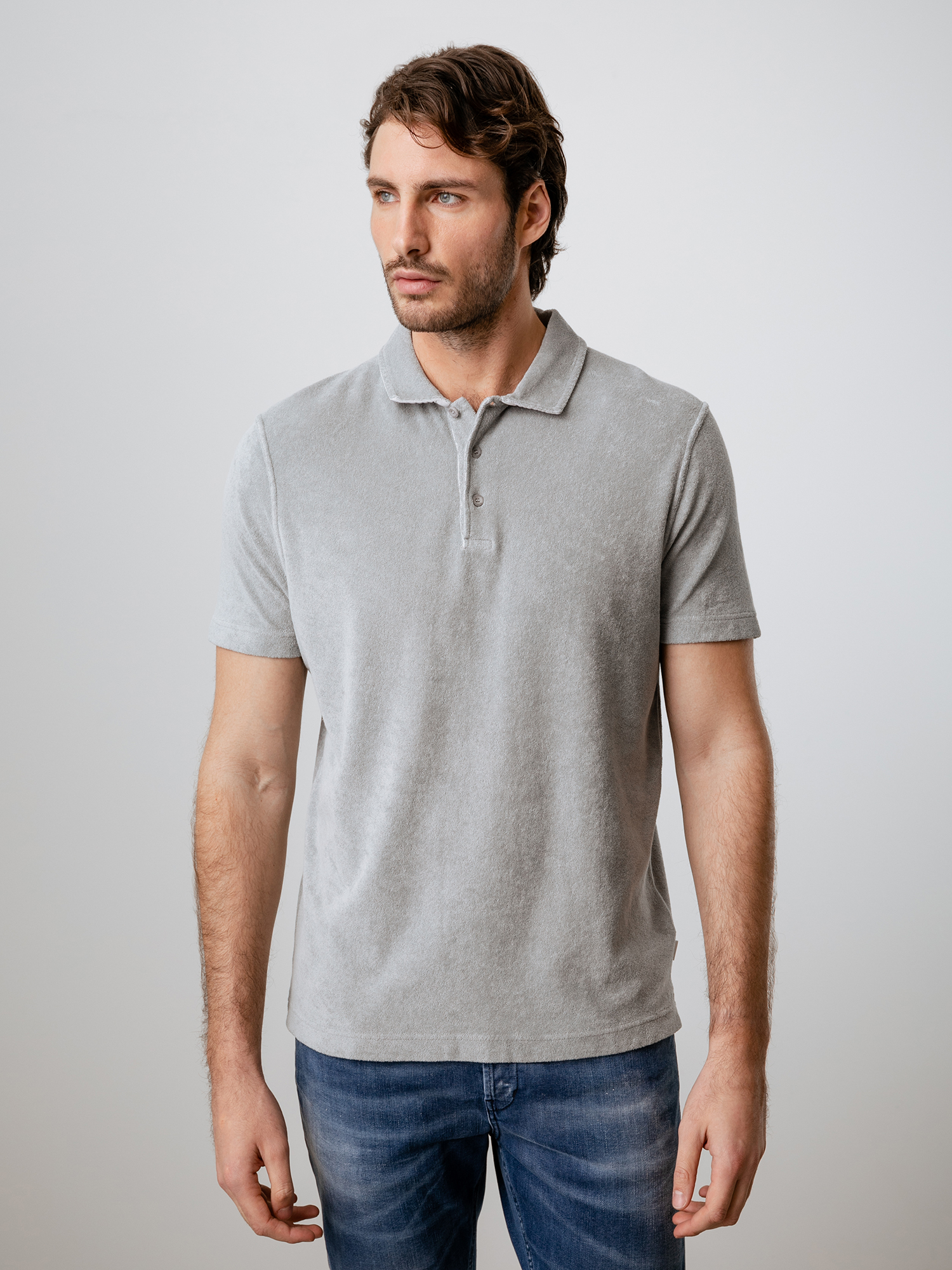 Detailansicht von Kurzarm-Poloshirt aus Baumwolle von 04651