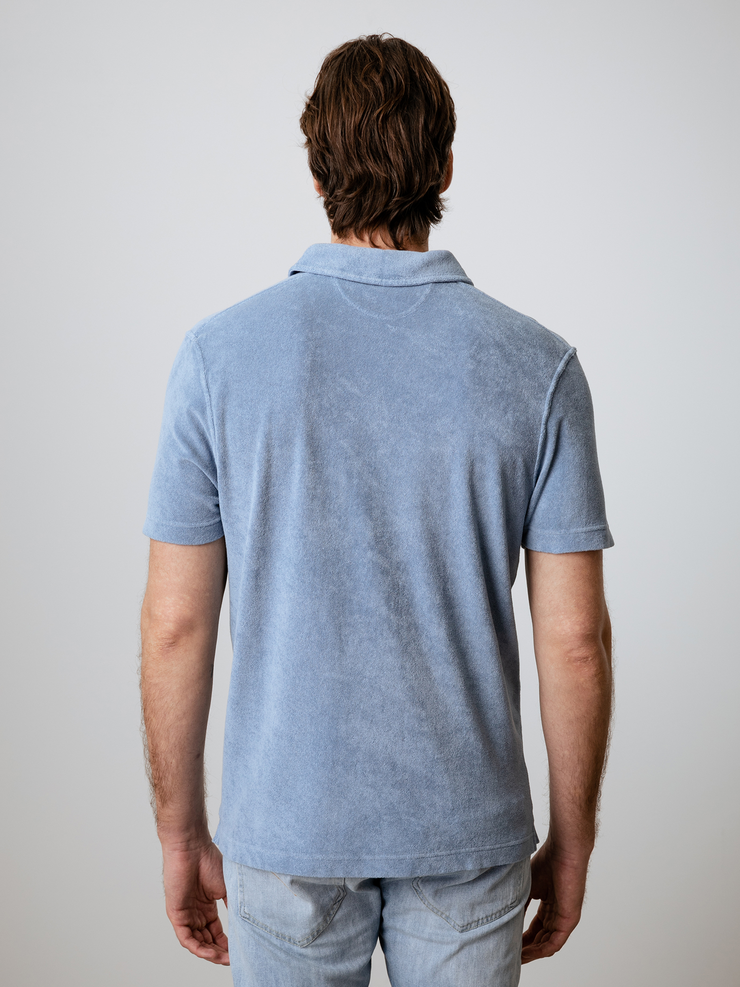 Detailansicht von Kurzarm-Poloshirt aus Baumwolle von 04651