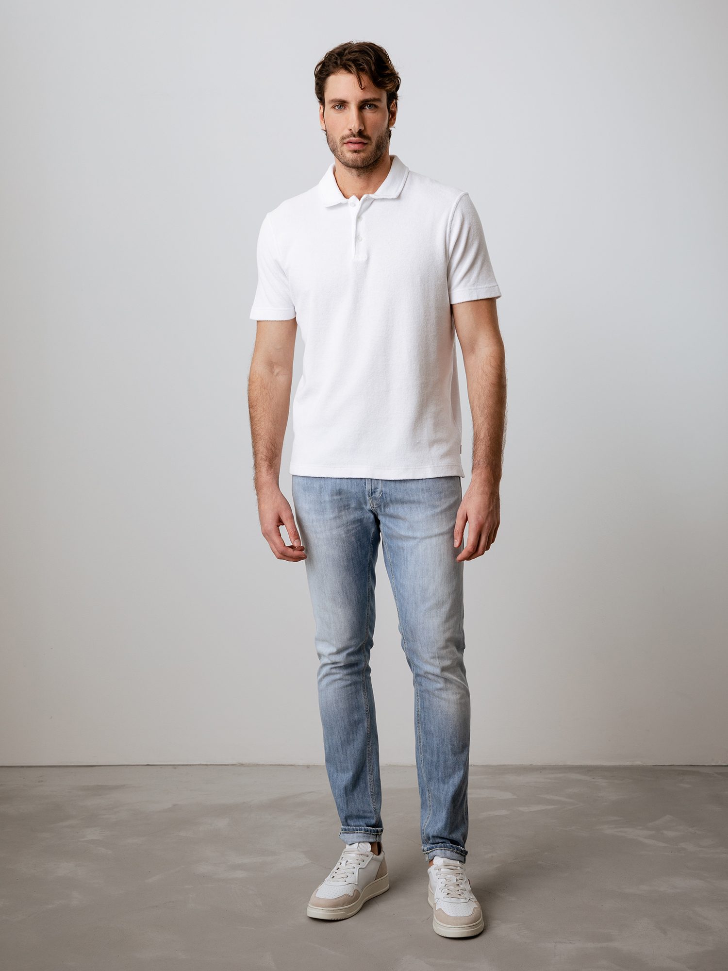 Detailansicht von Kurzarm-Poloshirt aus Baumwolle von 04651