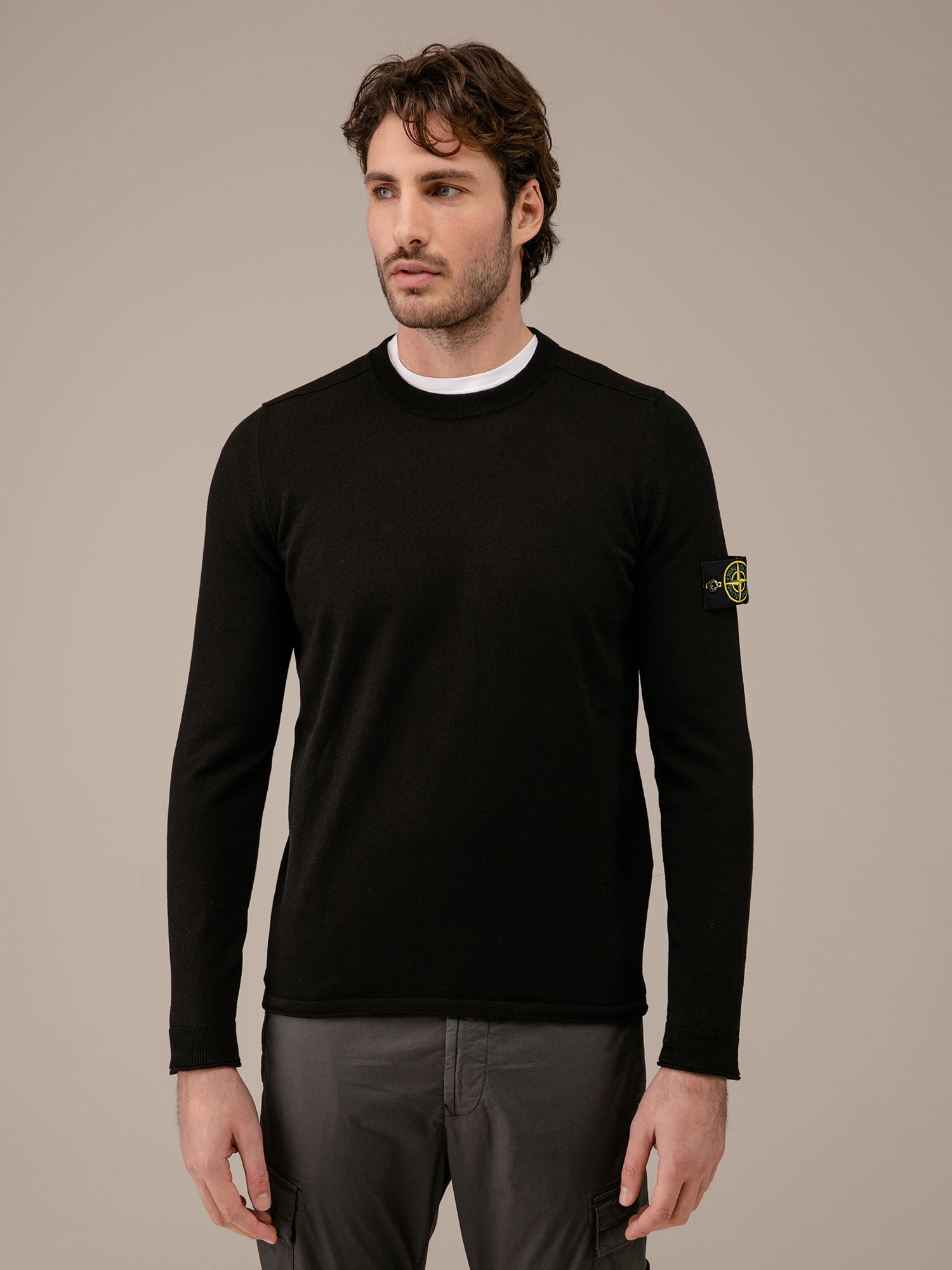 Detailansicht von Pullover aus Baumwolle von STONE ISLAND