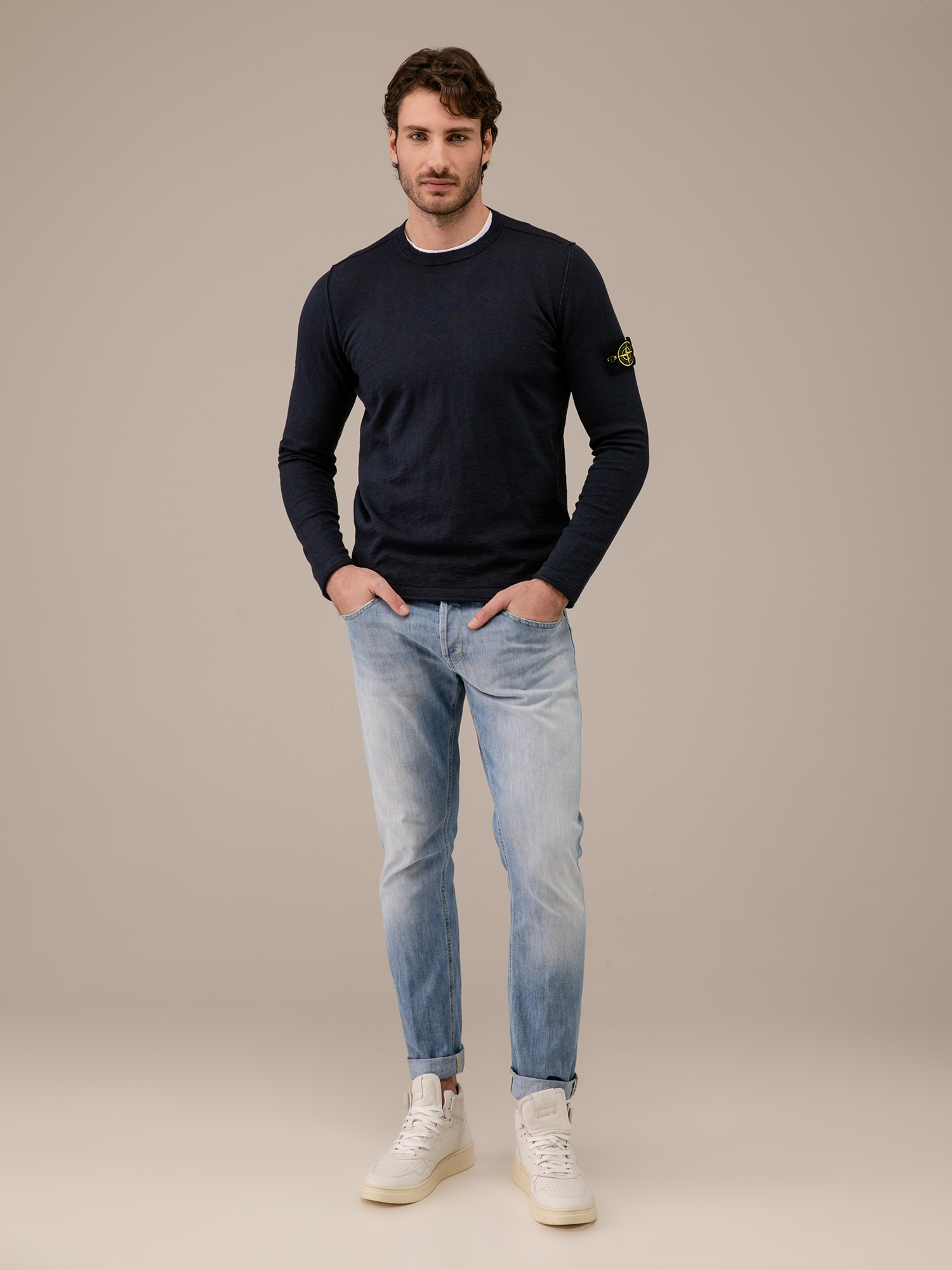 Detailansicht von Pullover aus Baumwolle von STONE ISLAND