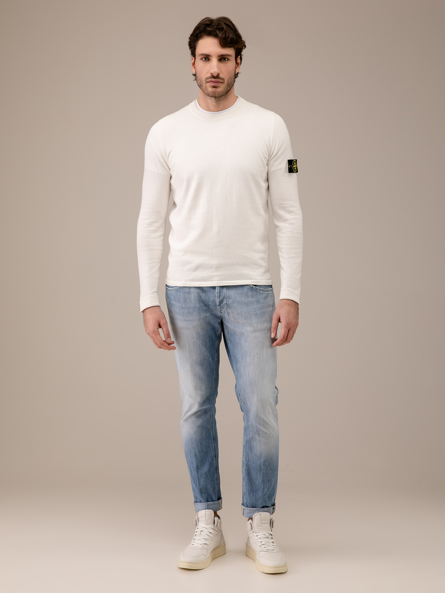 Detailansicht von Pullover aus Baumwolle von STONE ISLAND
