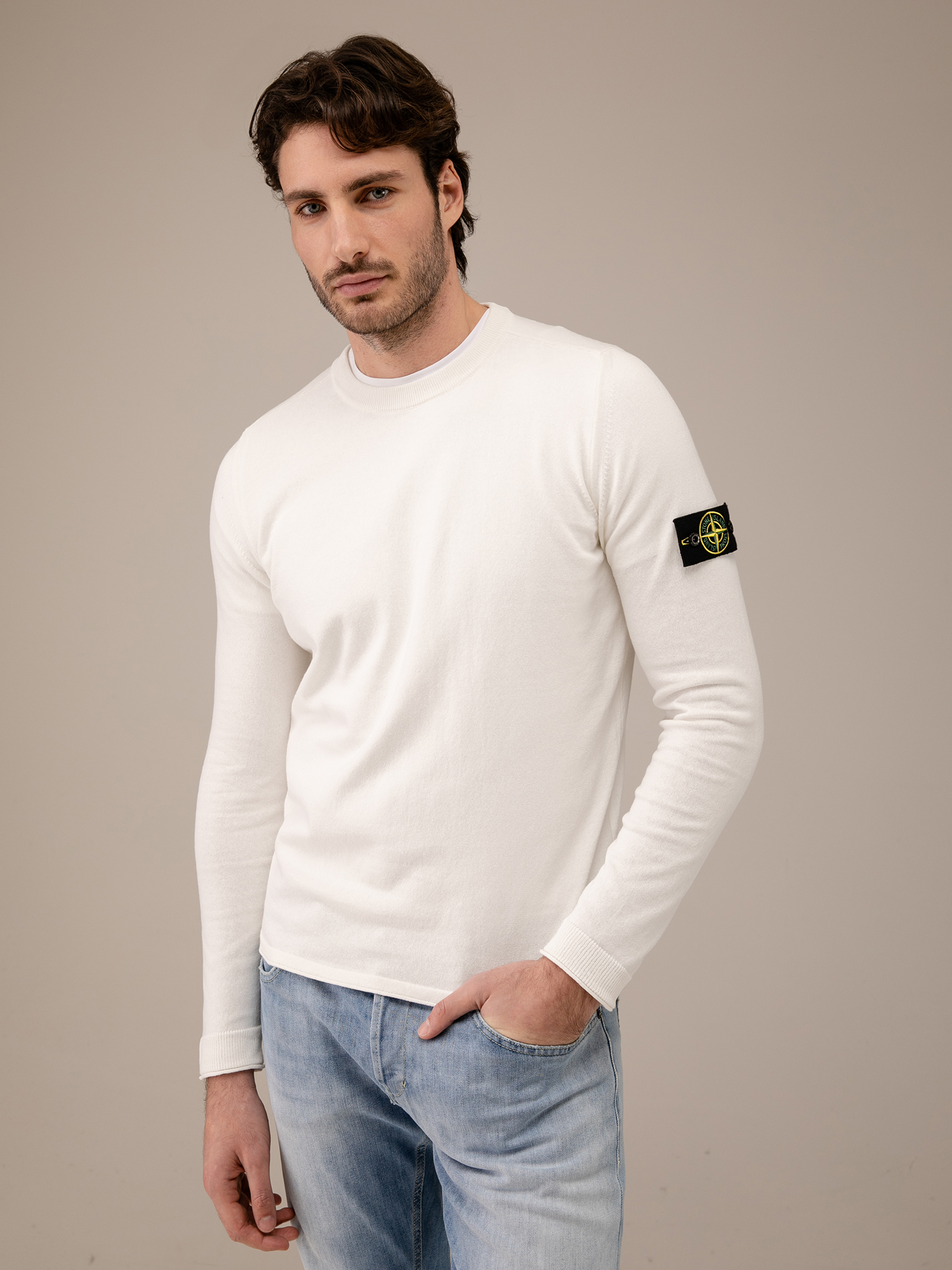 Detailansicht von Pullover aus Baumwolle von STONE ISLAND