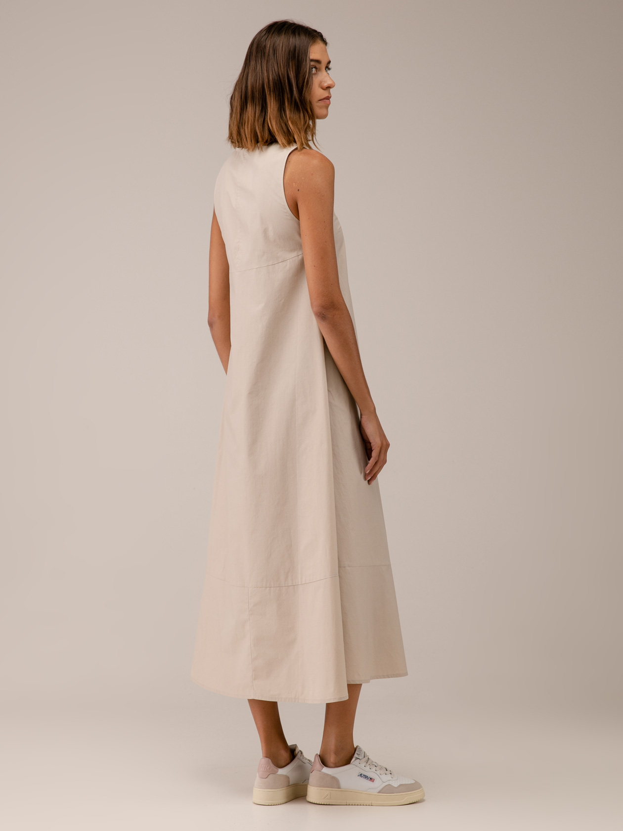 Detailansicht von Maxi-Kleid aus Baumwolle von ROBERTO COLLINA