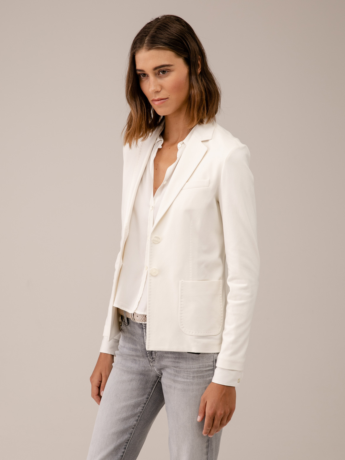 Detailansicht von Blazer aus Baumwolle von CIRCOLO