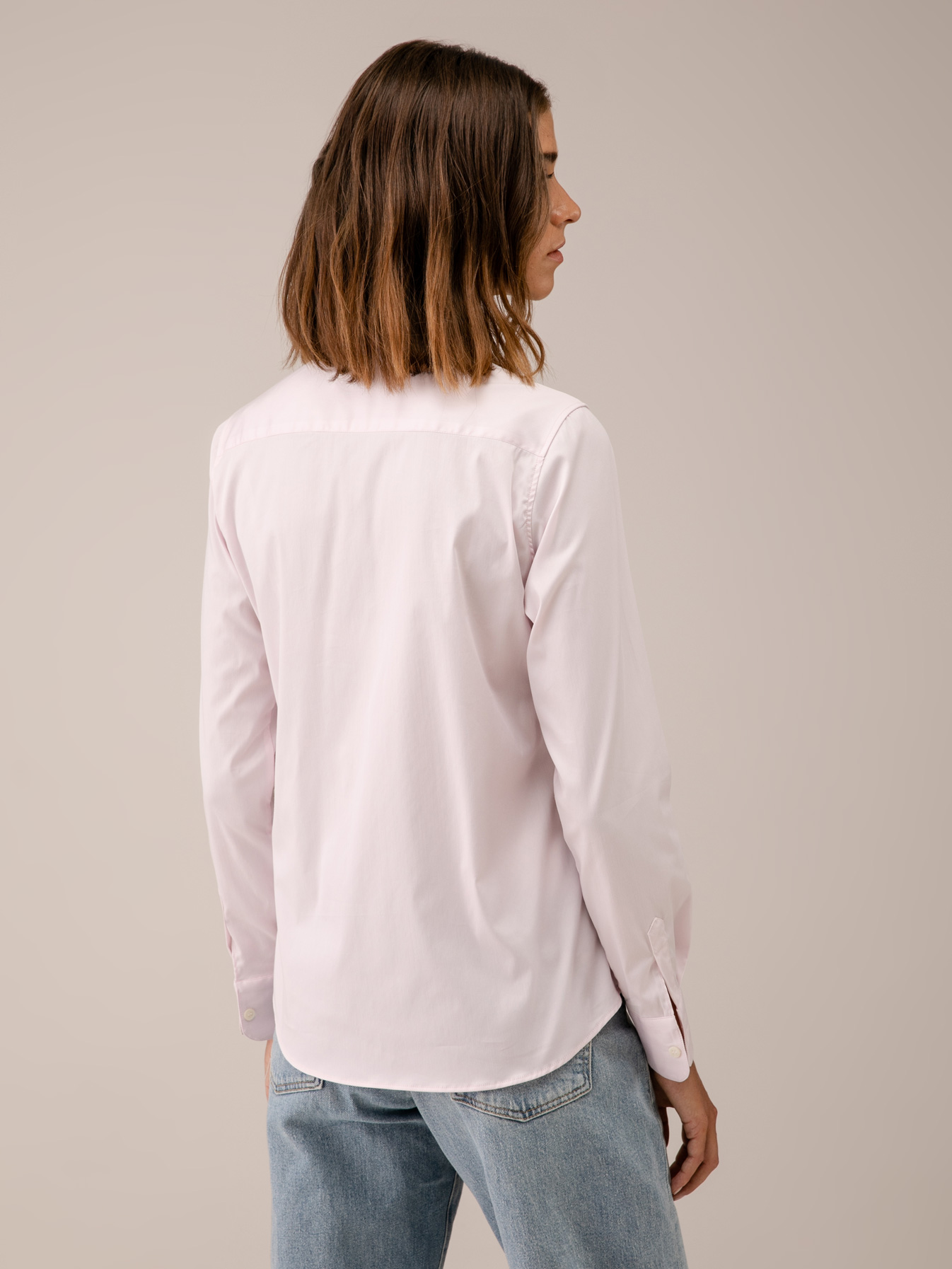 Detailansicht von Baumwollbluse von AGLINI