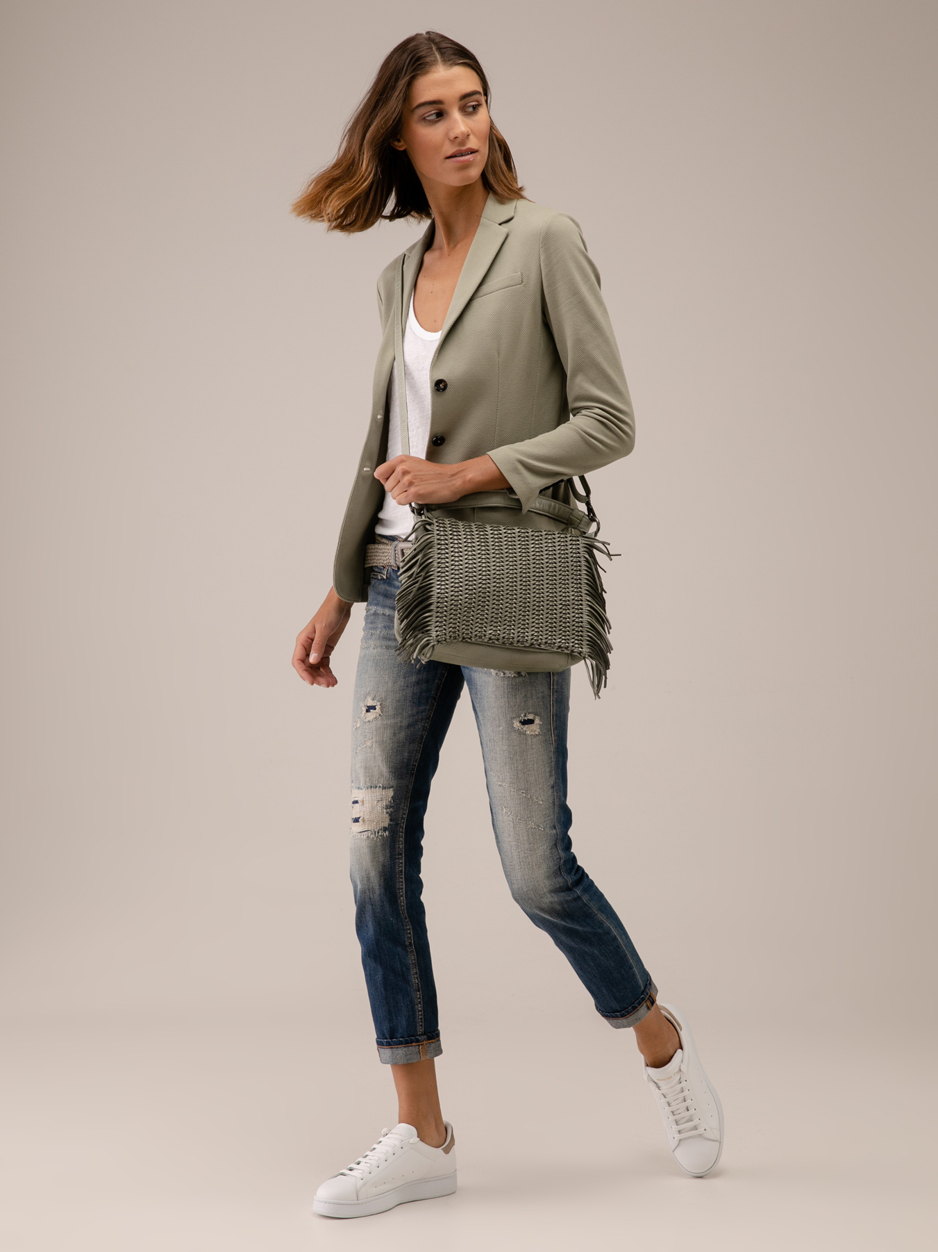 Detailansicht von Blazer aus Baumwolle von CIRCOLO