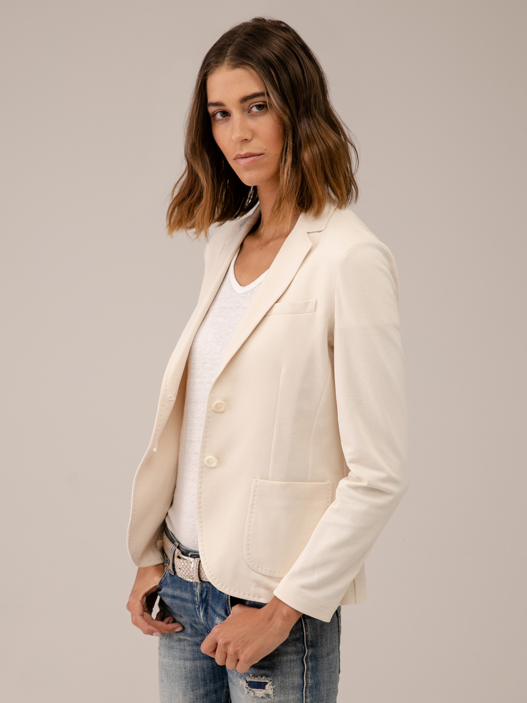 Detailansicht von Blazer aus Baumwolle von CIRCOLO