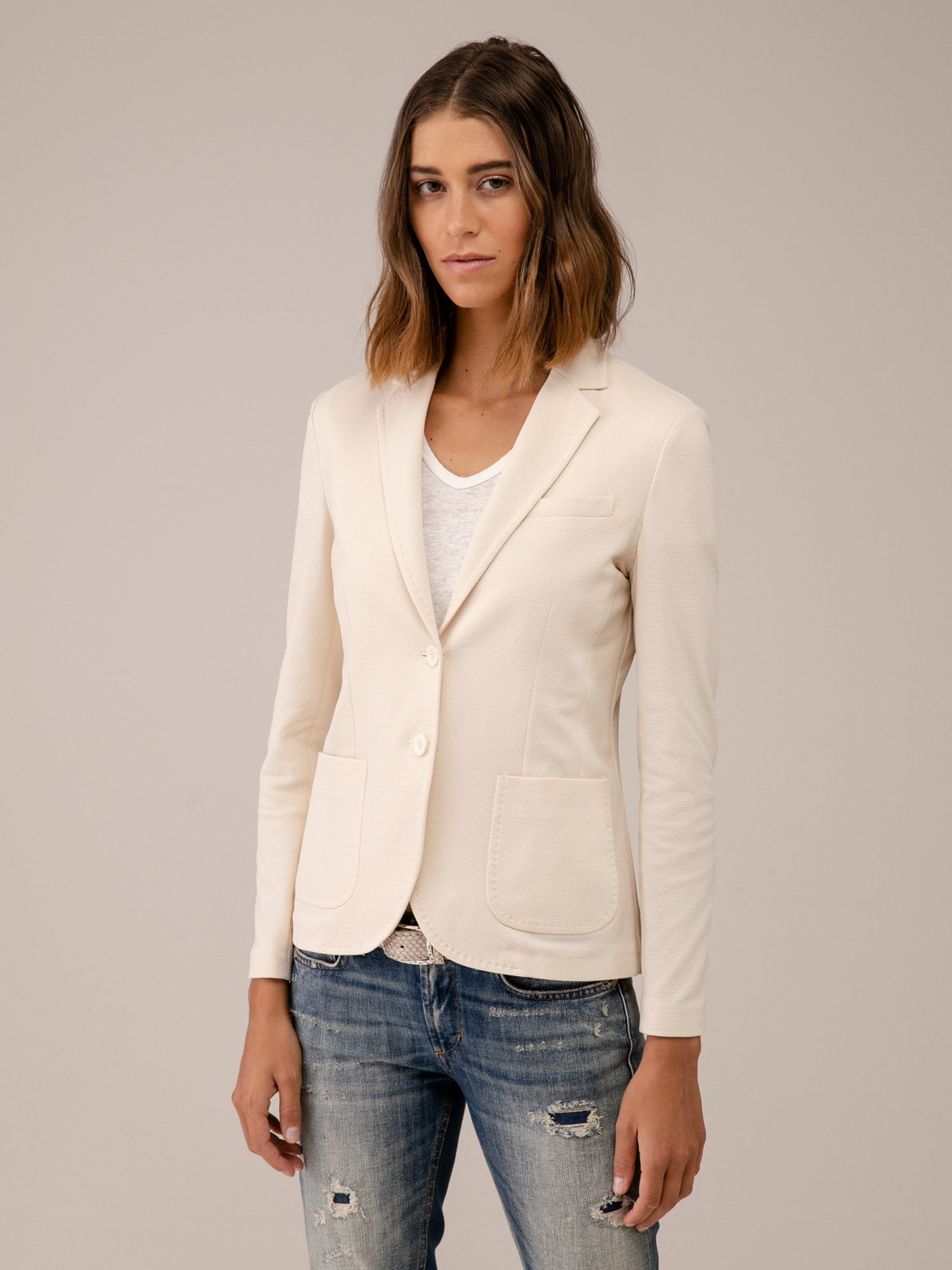 Detailansicht von Blazer aus Baumwolle von CIRCOLO