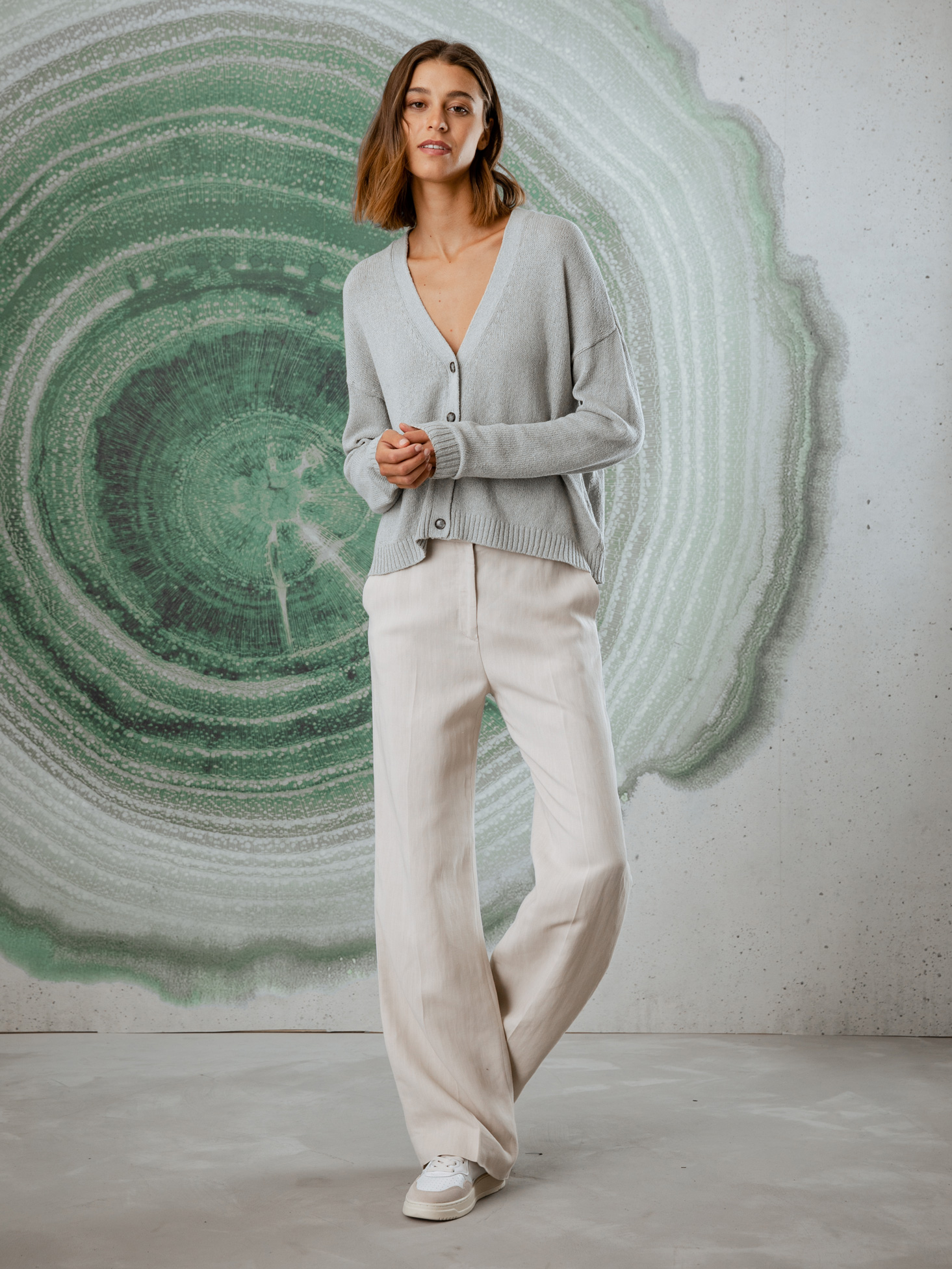 Detailansicht von Strickjacke aus Baumwolle von DANIELS