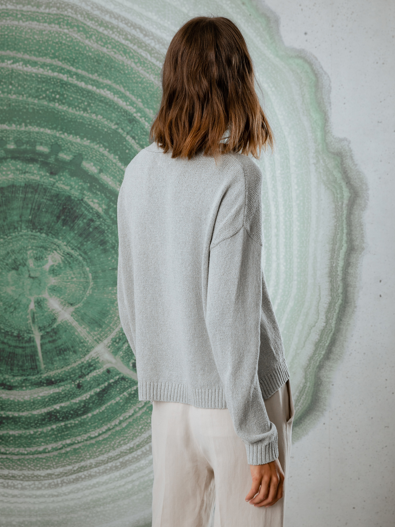 Detailansicht von Strickjacke aus Baumwolle von DANIELS