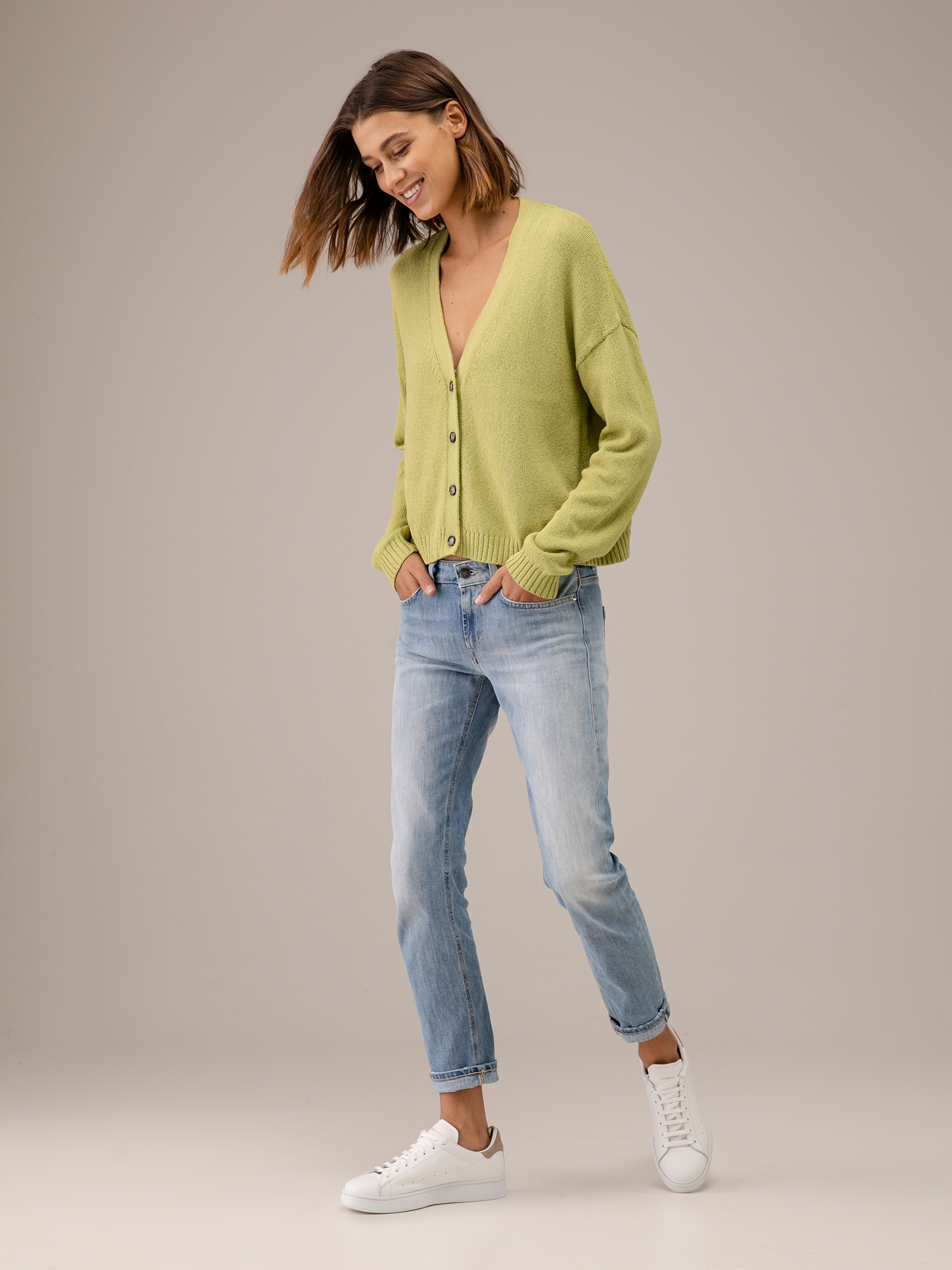 Detailansicht von Strickjacke aus Baumwolle von DANIELS