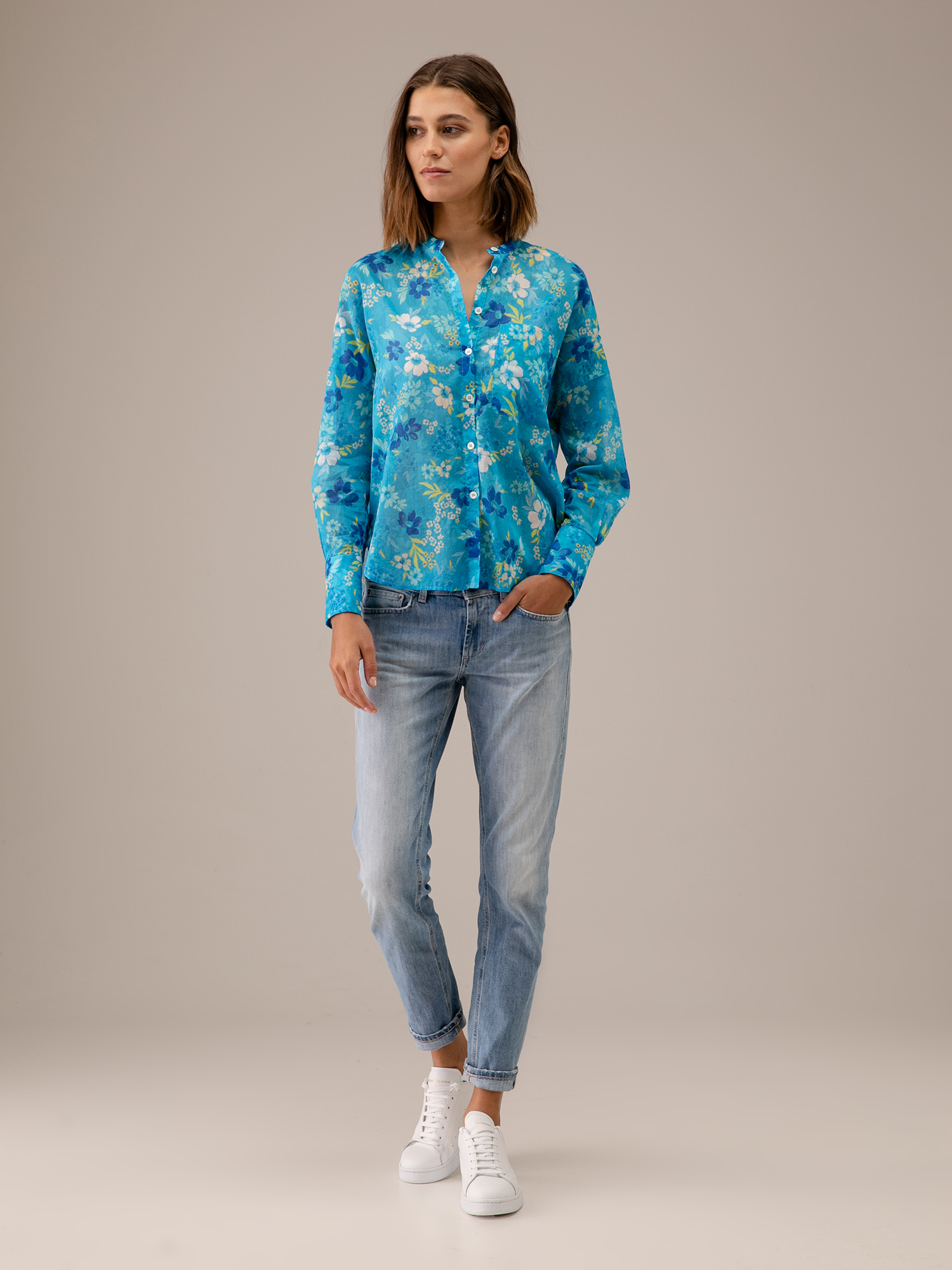 Detailansicht von Gemusterte Bluse von ROBERT FRIEDMAN