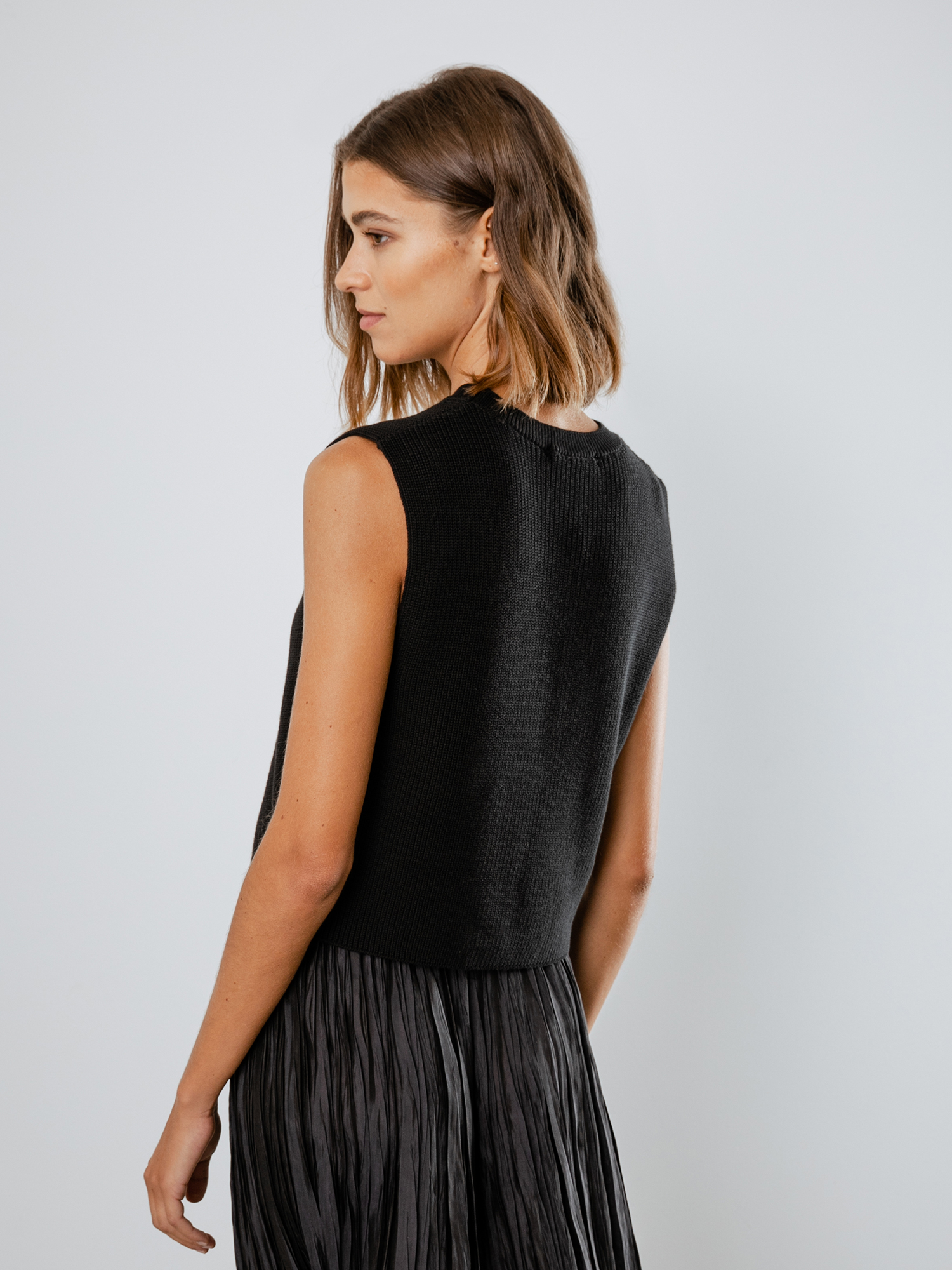 Detailansicht von Pullunder aus Baumwolle von DRYKORN