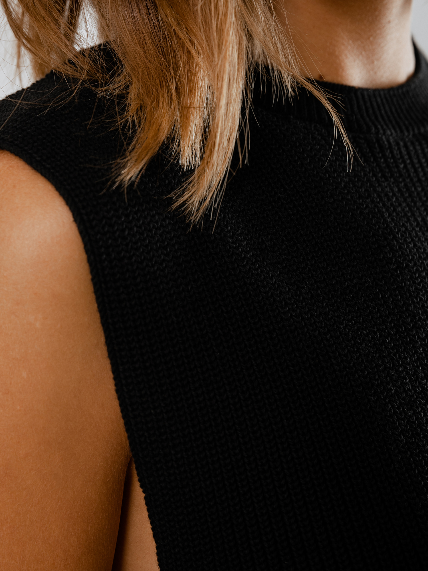 Detailansicht von Pullunder aus Baumwolle von DRYKORN